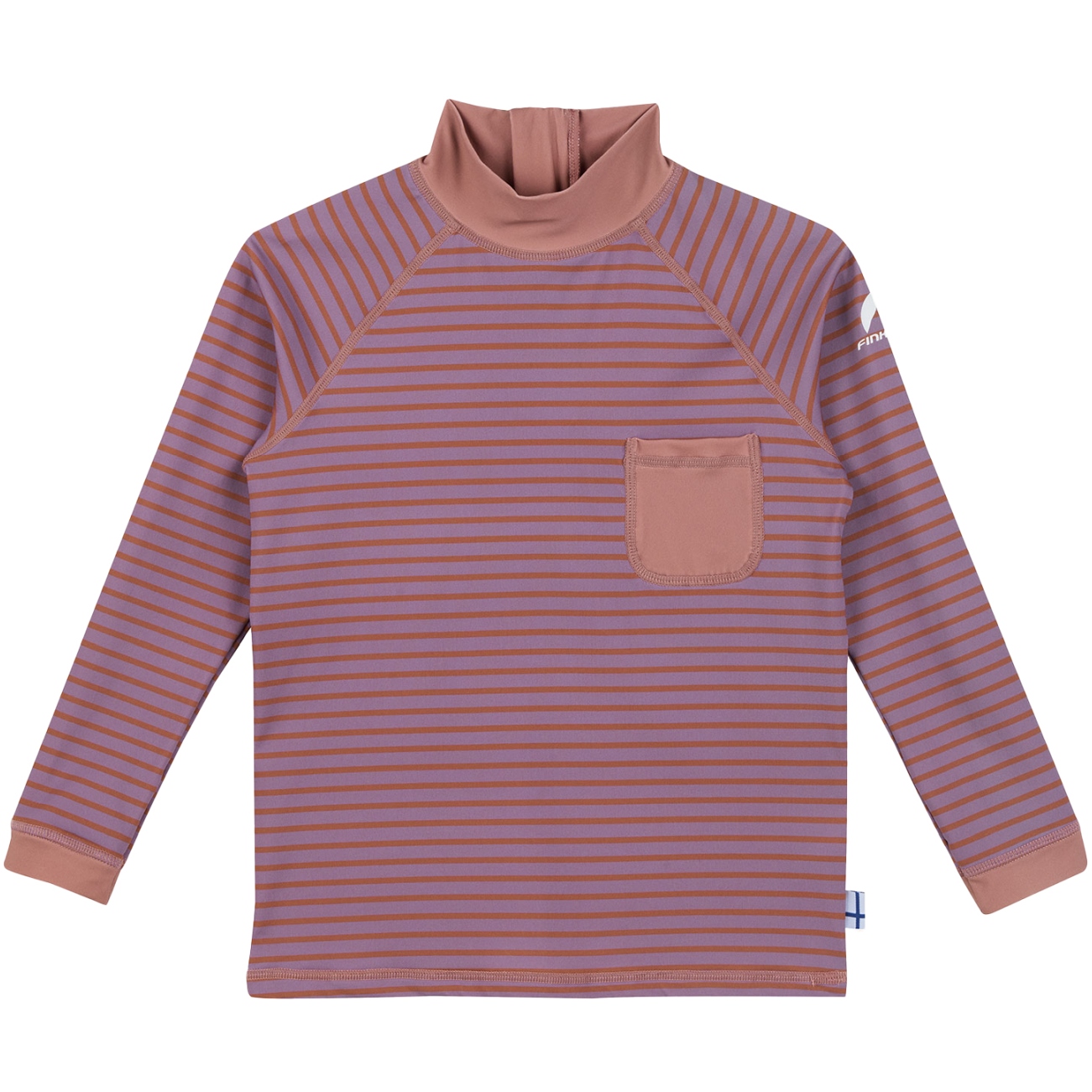 Picture of Finkid DELFIINI EKO Longsleeve Surf Shirt Kids - valerian/peach