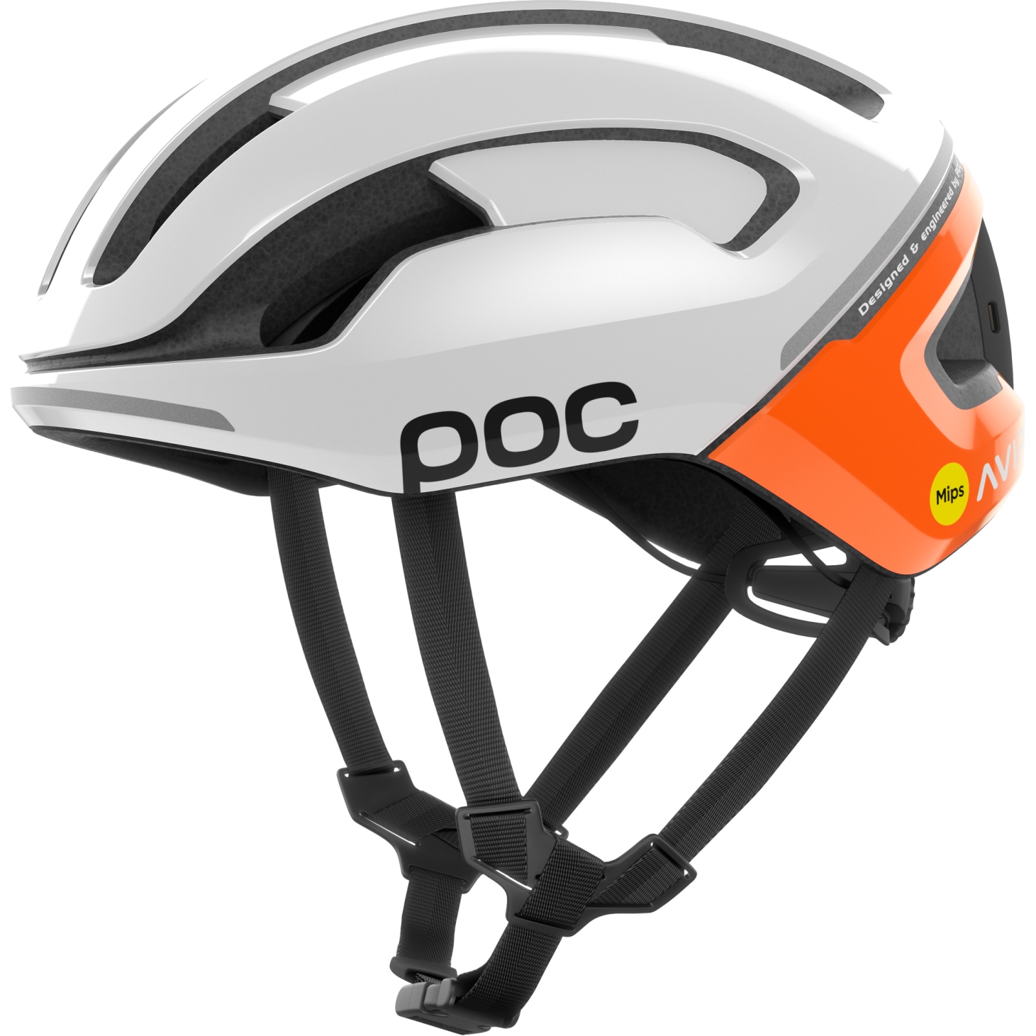 Produktbild von POC Omne Beacon MIPS Helm - 8631 Fluorescent Orange AVIP/Hydrogen White