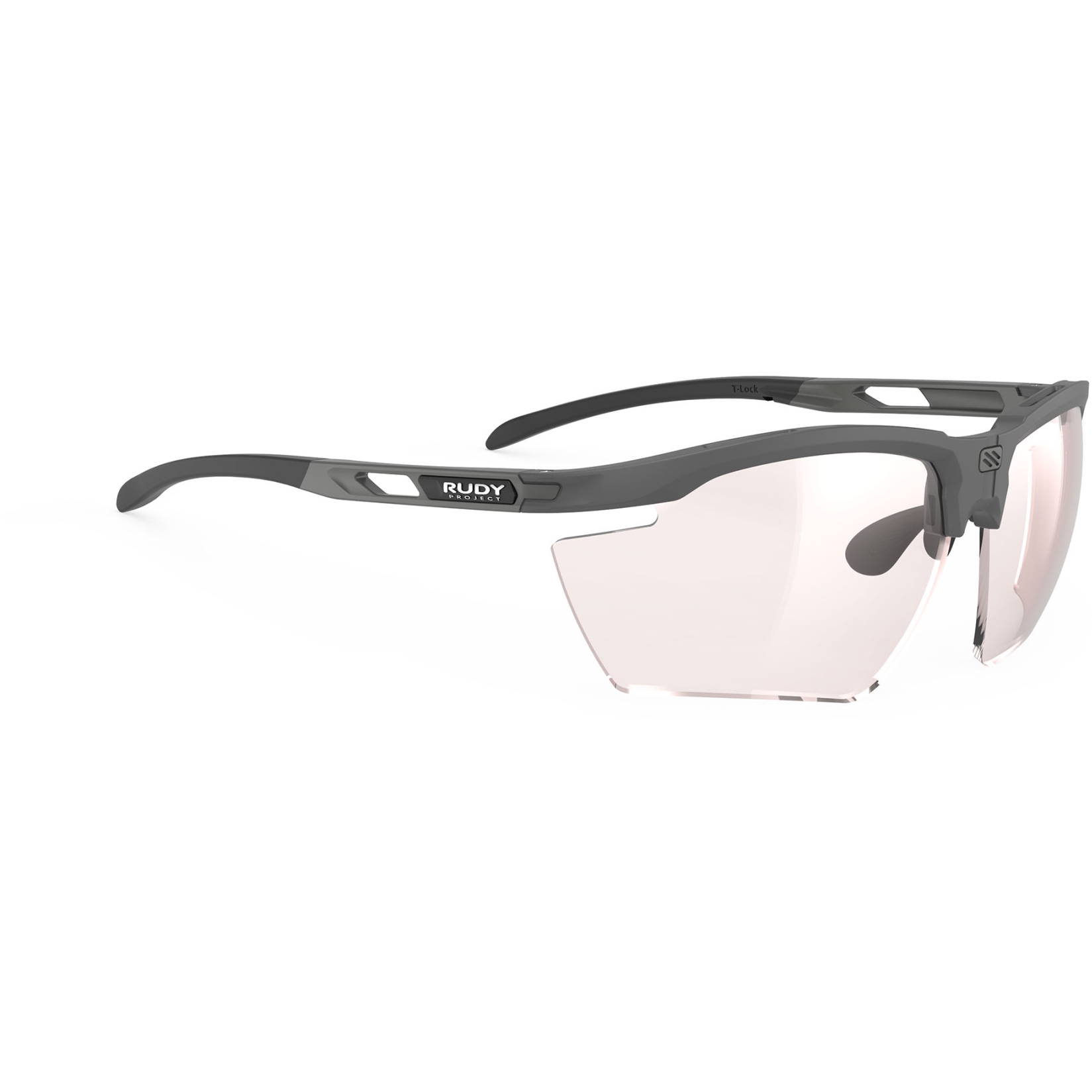 Picture of Rudy Project Magnus Glasses - Photochromic Lens - Charcoal (Matte)/ImpactX 2 Red