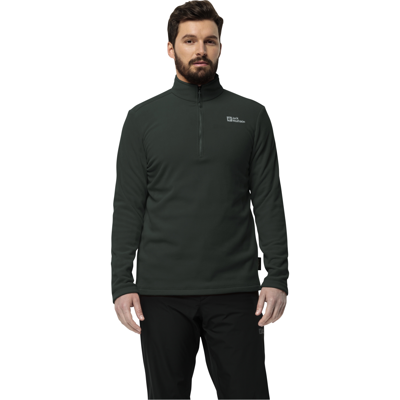 Bild von Jack Wolfskin Taunus Half Zip Fleecepullover Herren - black olive