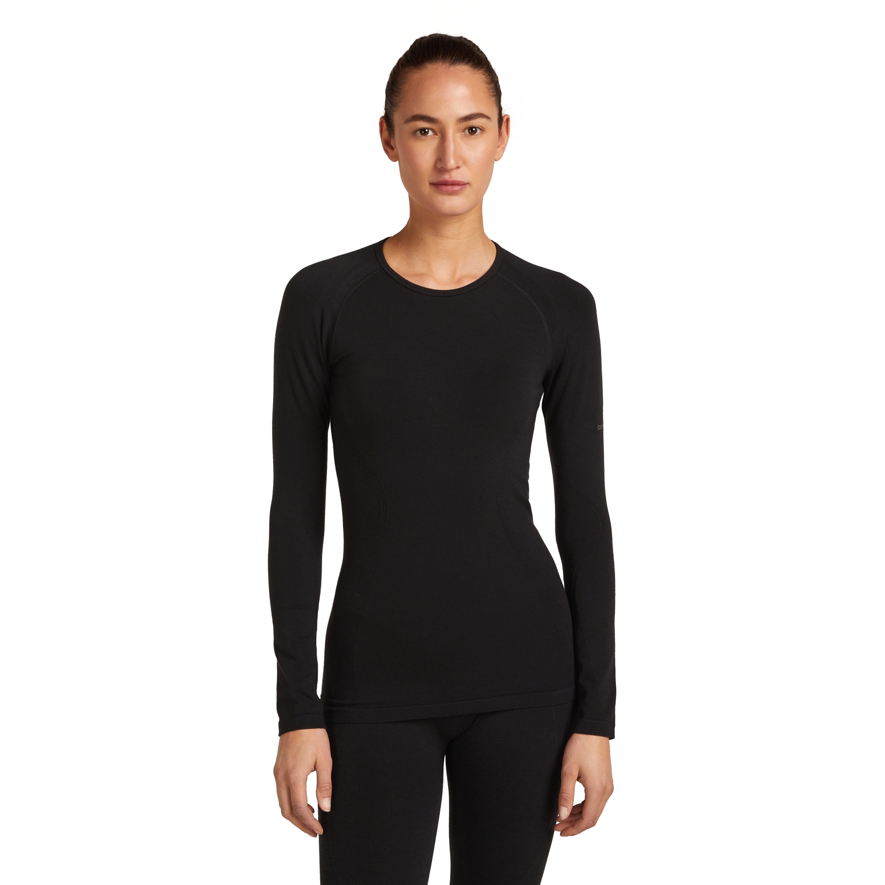 Produktbild von Icebreaker Merino 260 ZoneKnit™ Seamless Langarmshirt Damen - Schwarz