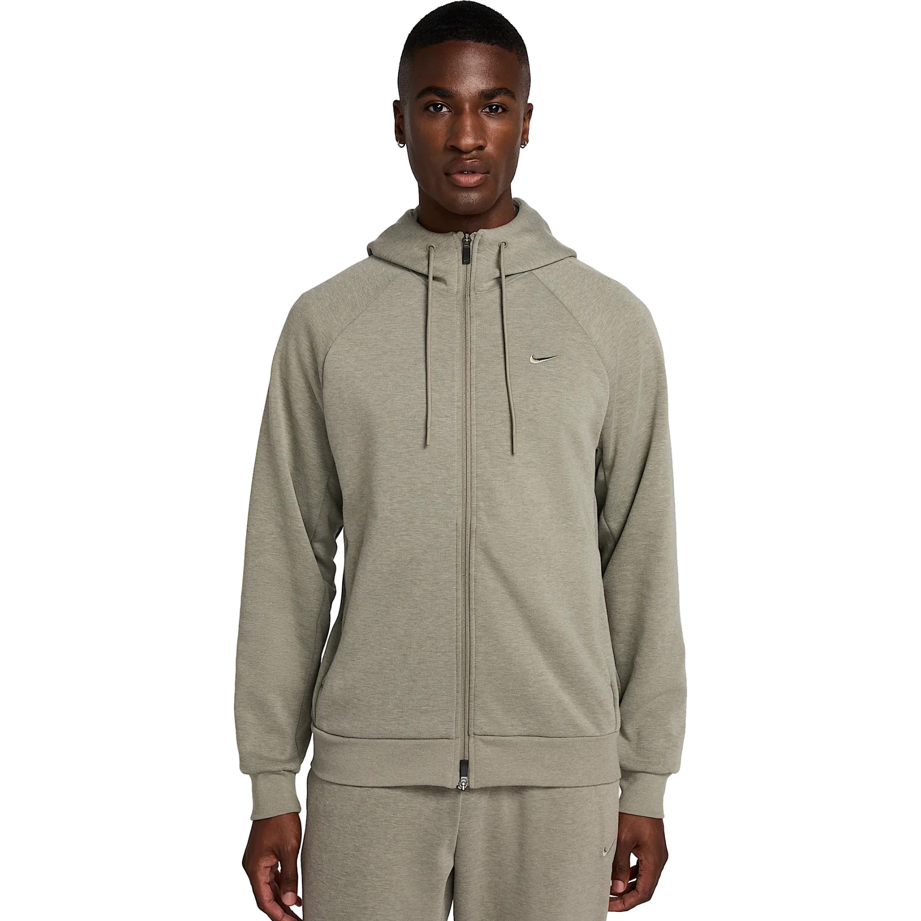 Produktbild von Nike Primary Dri-FIT UV Full Zip Versatile Hoodie Men - light army/heather/light army FZ0967-320