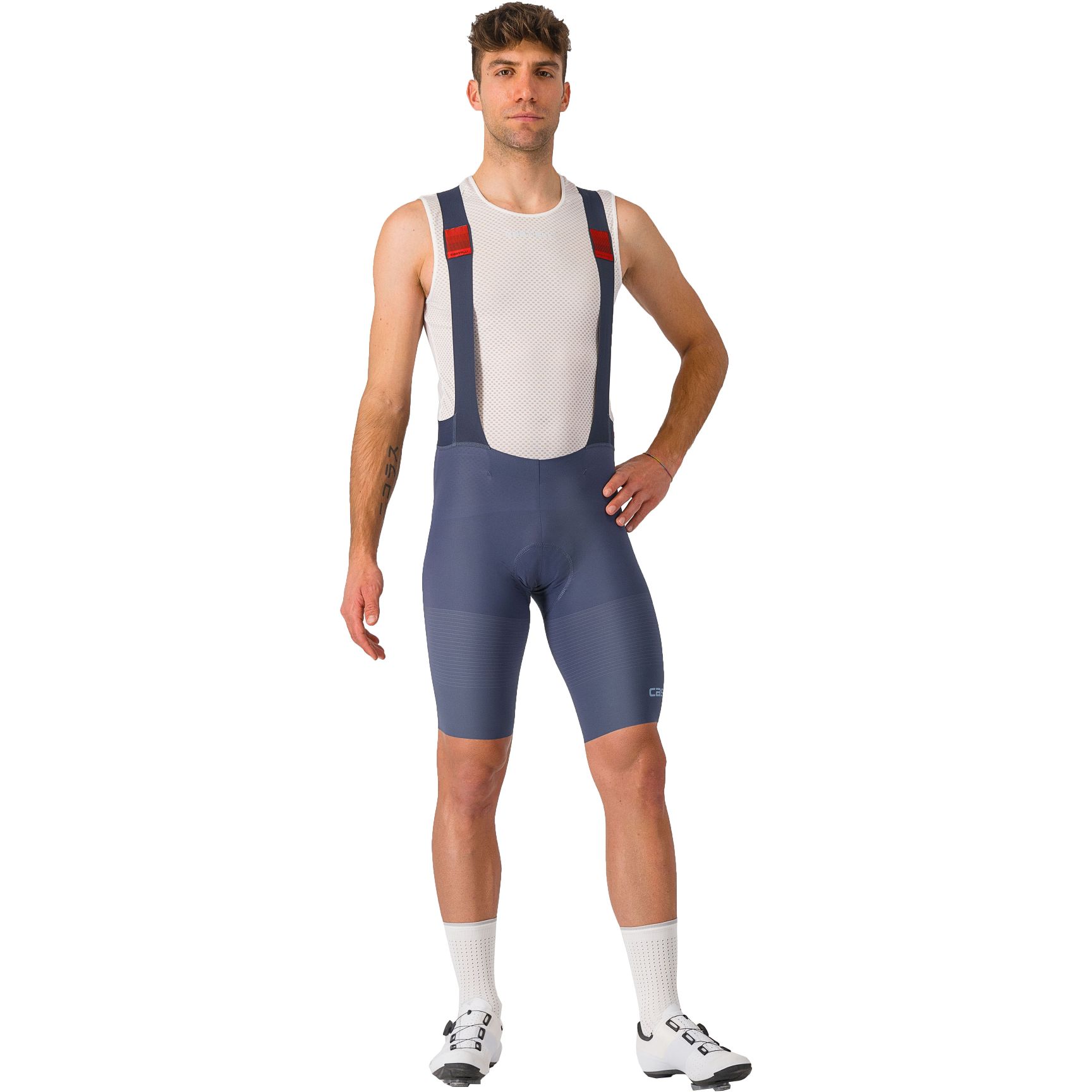 Photo produit de Castelli Cuissard à Bretelles Court Cycliste Homme - Premio Black - twilight blue/steel blue 456