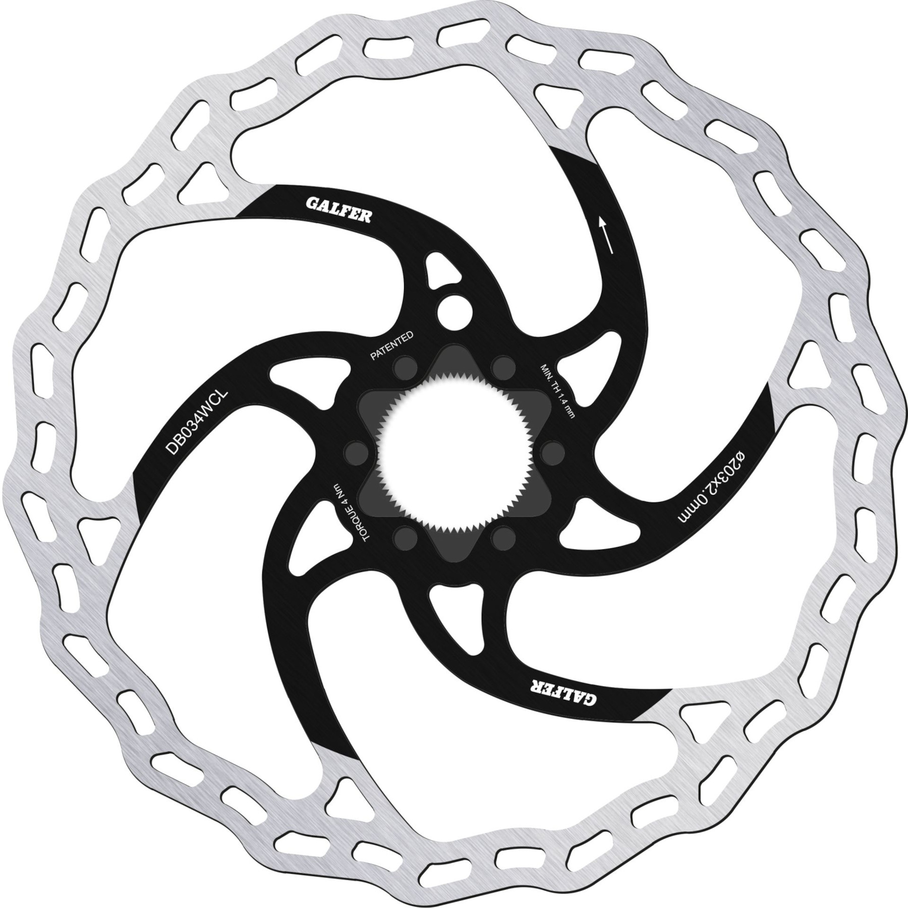 Picture of Galfer Wave Brake Disc - MTB E-Bike | Fixed | Centerlock - 2.0mm