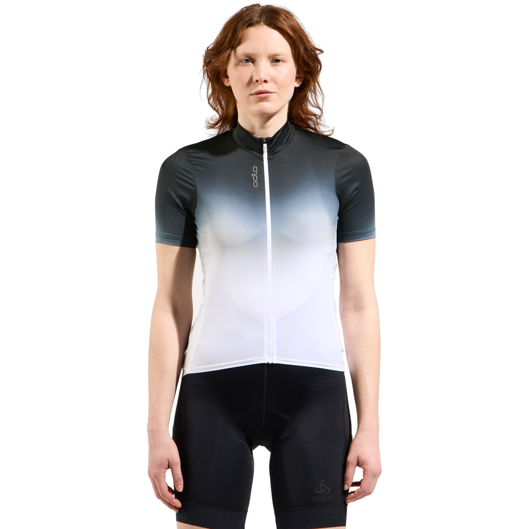 Produktbild von Odlo Zeroweight Chill-Tec Kurzarm-Radtrikot mit Print Damen - weiß