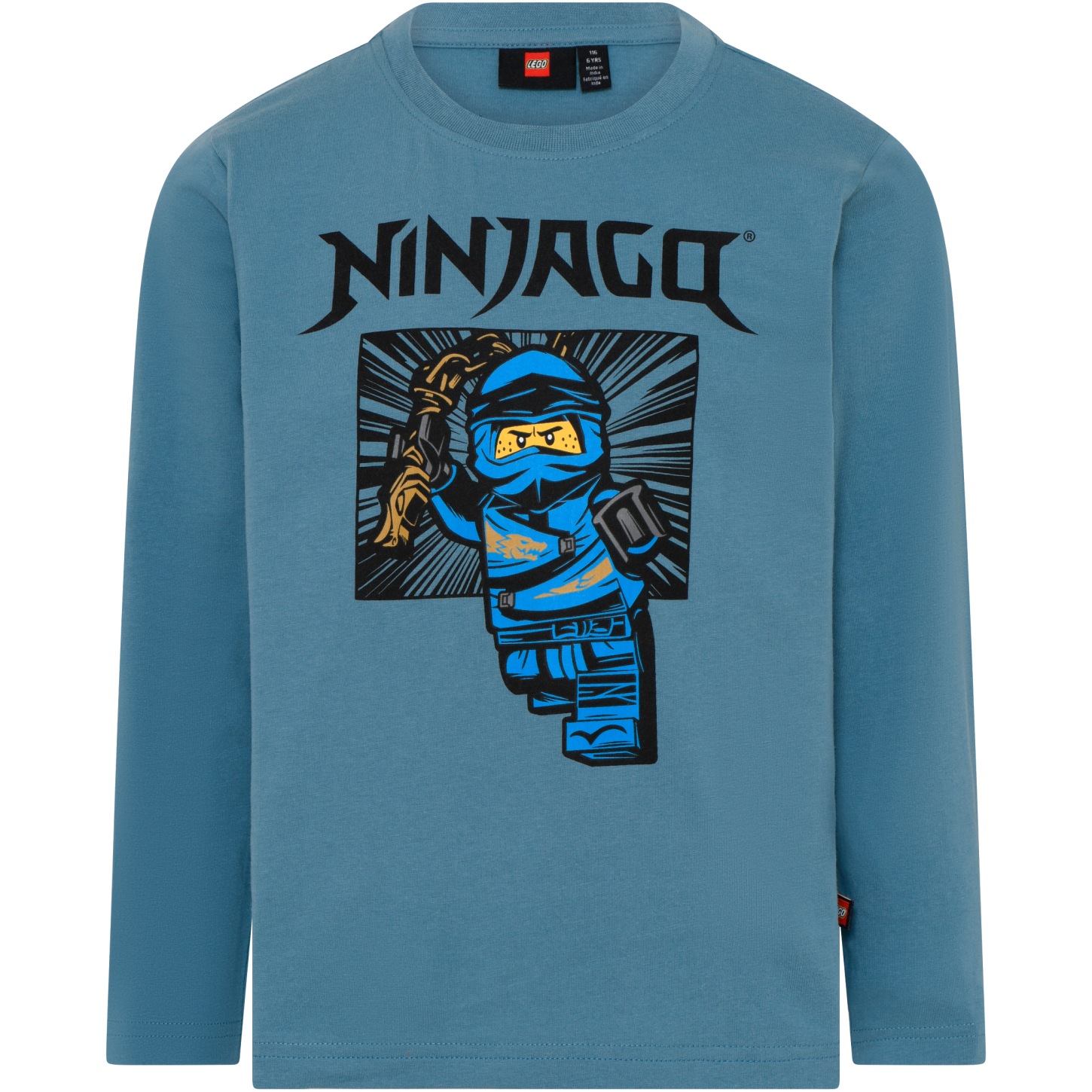 Productfoto van LEGO® Taylor 613 - NINJAGO Jongens Shirt met Lange Mouwen - Dusty Blue
