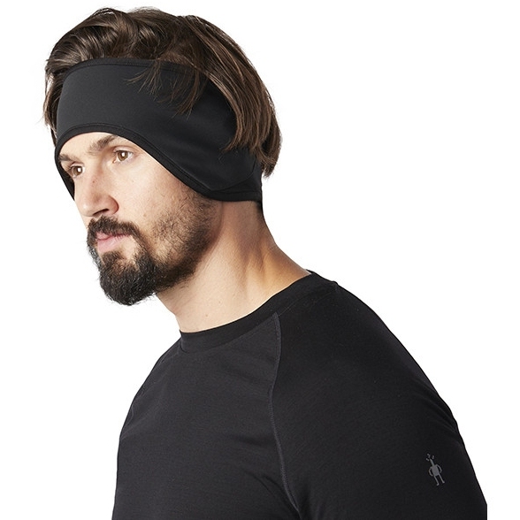 SmartWool Merino Sport Fleece Wind Training Headband - 001 black