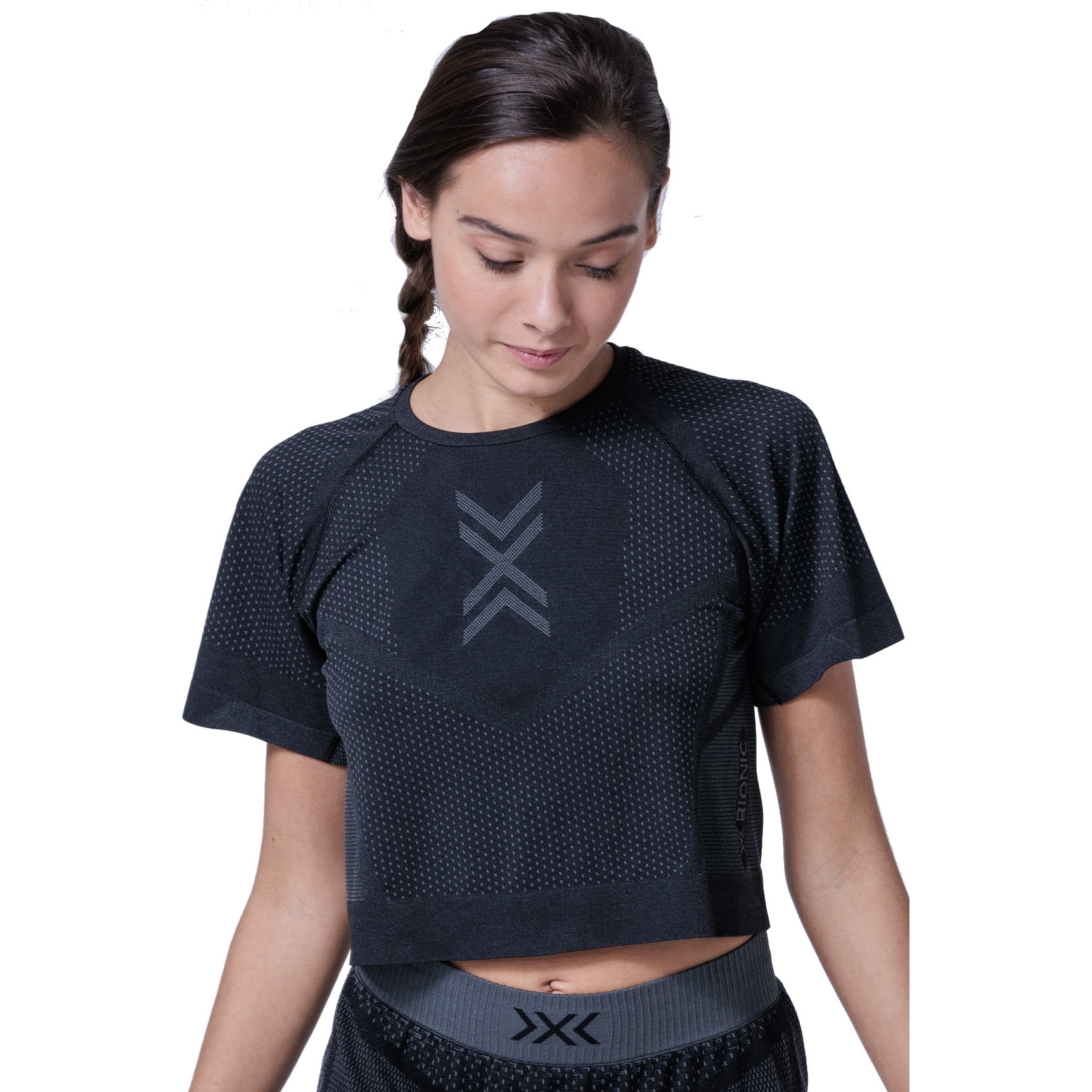 Photo produit de X-Bionic Debardeur de course Femme - Xceed Run - x black/rhino grey