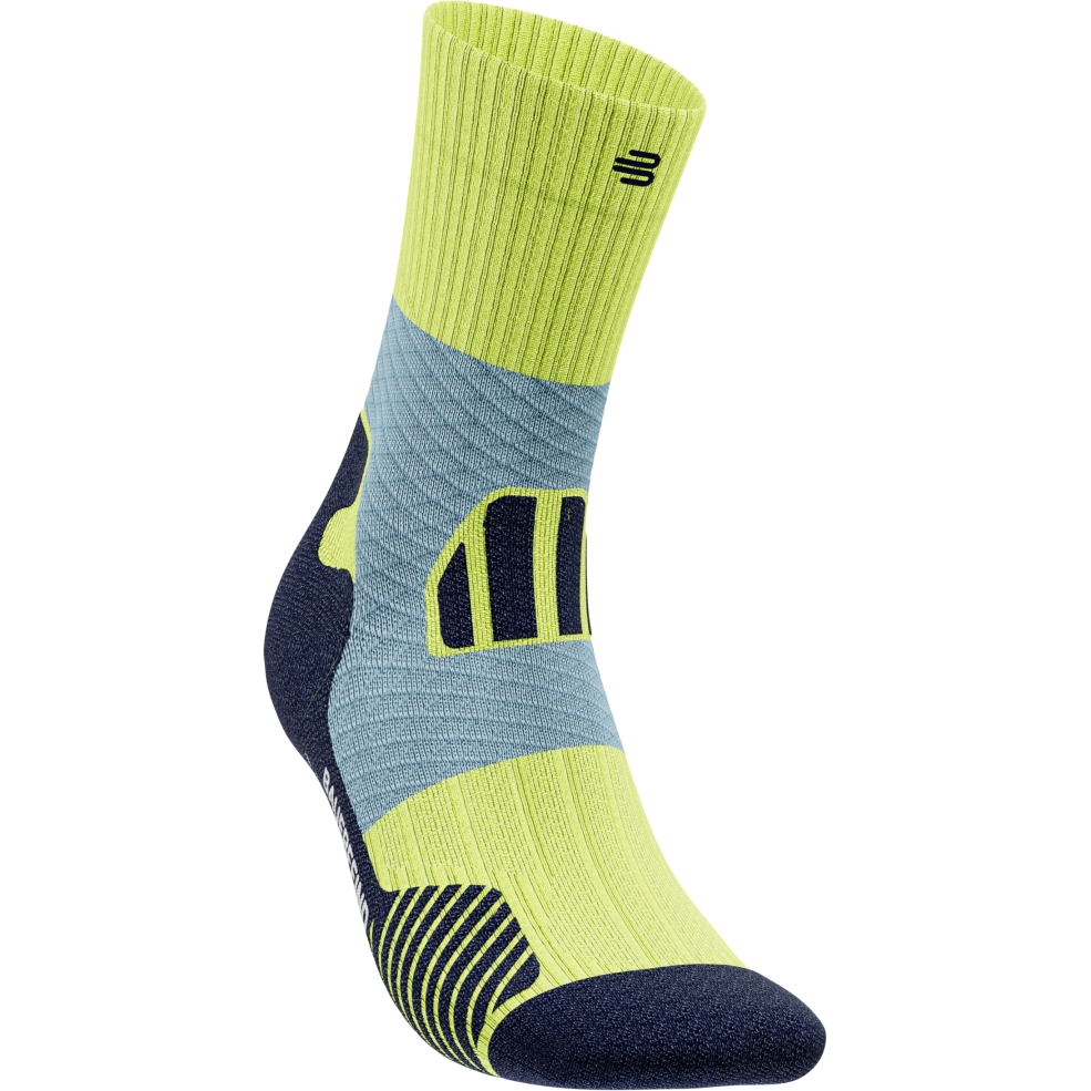 Produktbild von Bauerfeind Trail Run Mid Cut Socken Herren - bright lemon