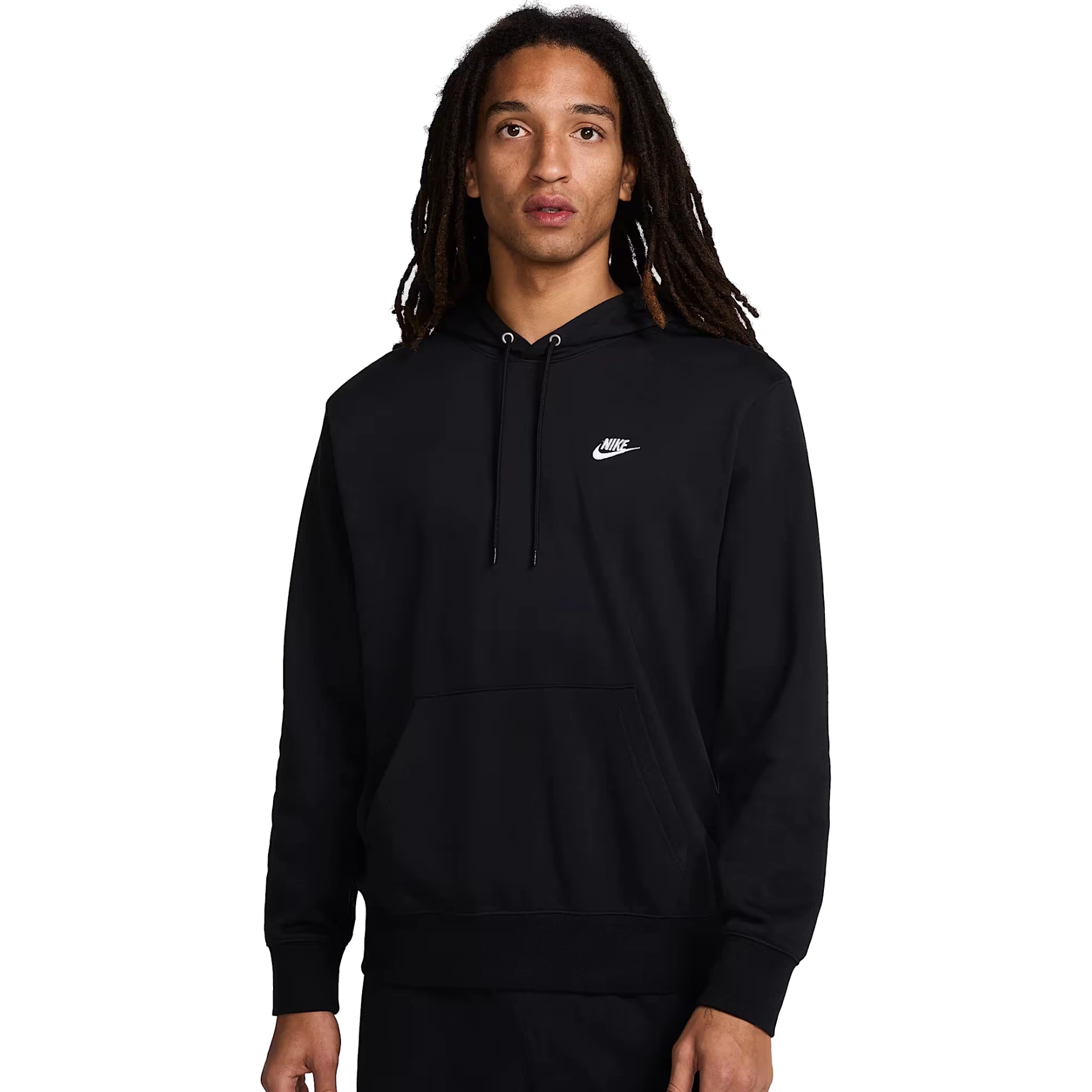 Produktbild von Nike Club French Terry-Hoodie Herren - black/black/white FN3866-010