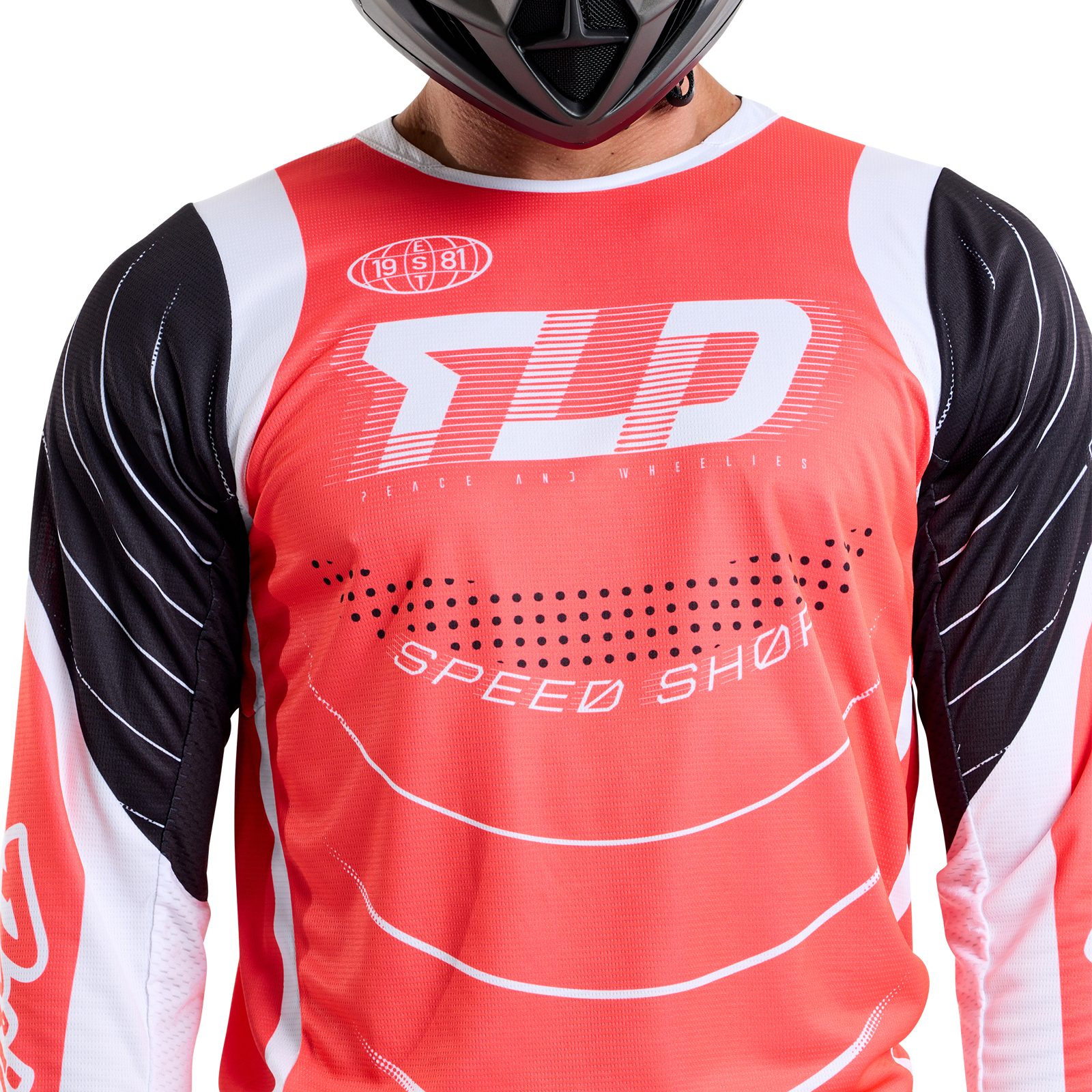 Troy Lee Designs MX Jersey GP Pro Swerve - Infra Red/Flo Yellow