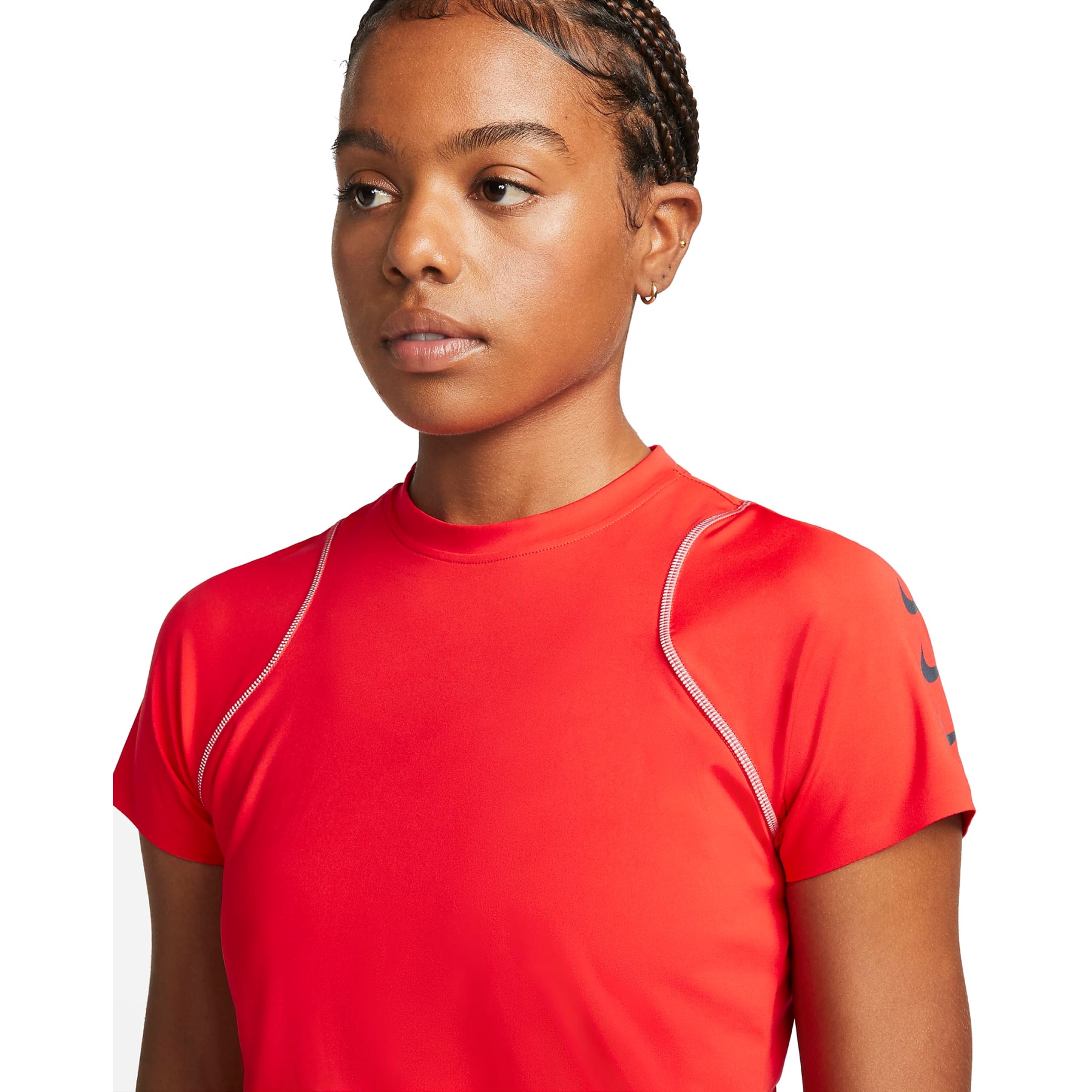 red nike dri fit shirt womens
