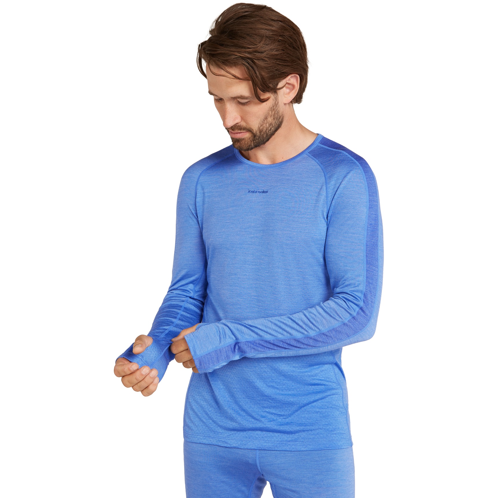 Image de Icebreaker Maillot de Corps Manches Longues Homme - 125 ZoneKnit™ Merino - Baja/Brilliant