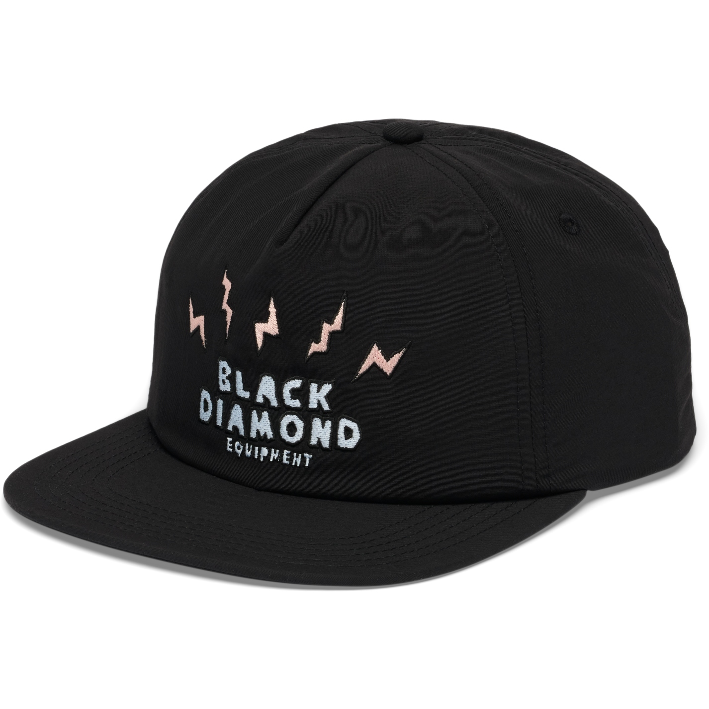 Picture of Black Diamond Synthetic Surf Hat - Black-Lightning Bolts