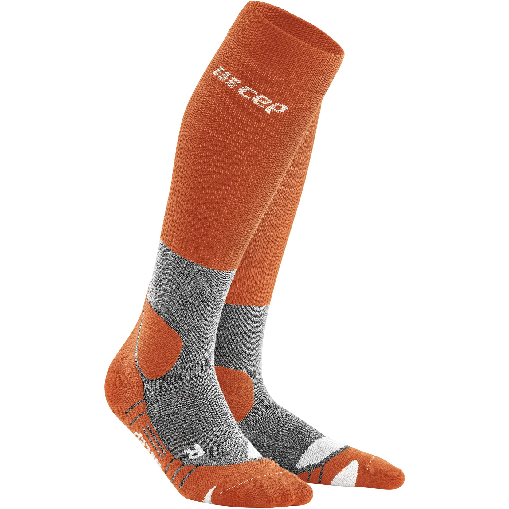 Image of CEP Hiking Merino Compression Socks Men - sunset/grey