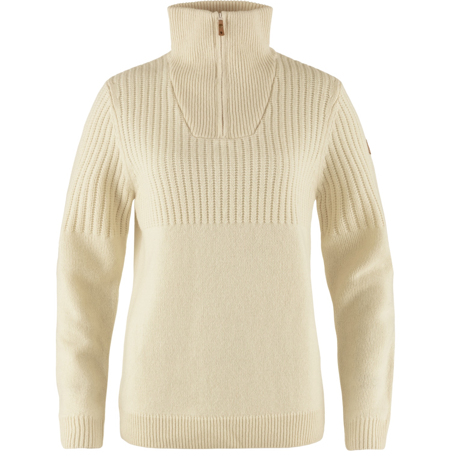 Produktbild von Fjällräven Övik Half Zip Knit Pullover Damen - chalk white