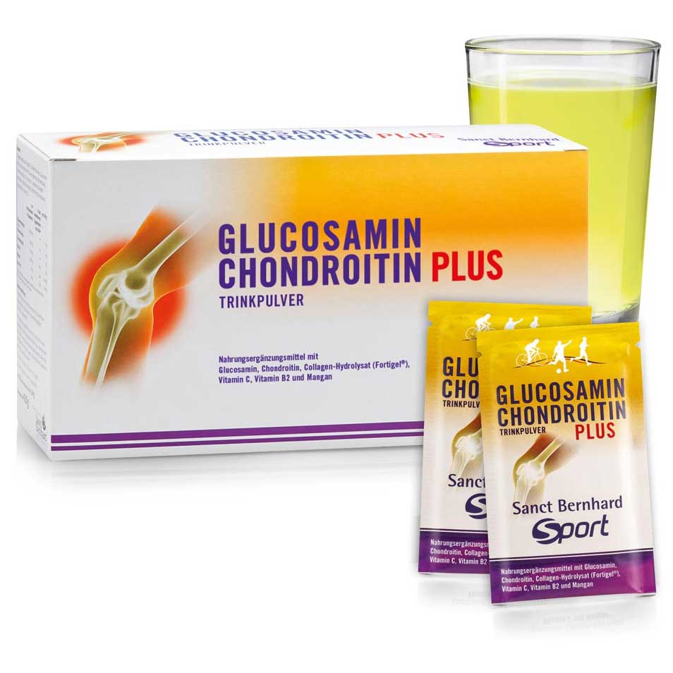 Produktbild von Sanct Bernhard Sport Glucosamin-Chondroitin-Plus - Trinkpulver - 30x14g