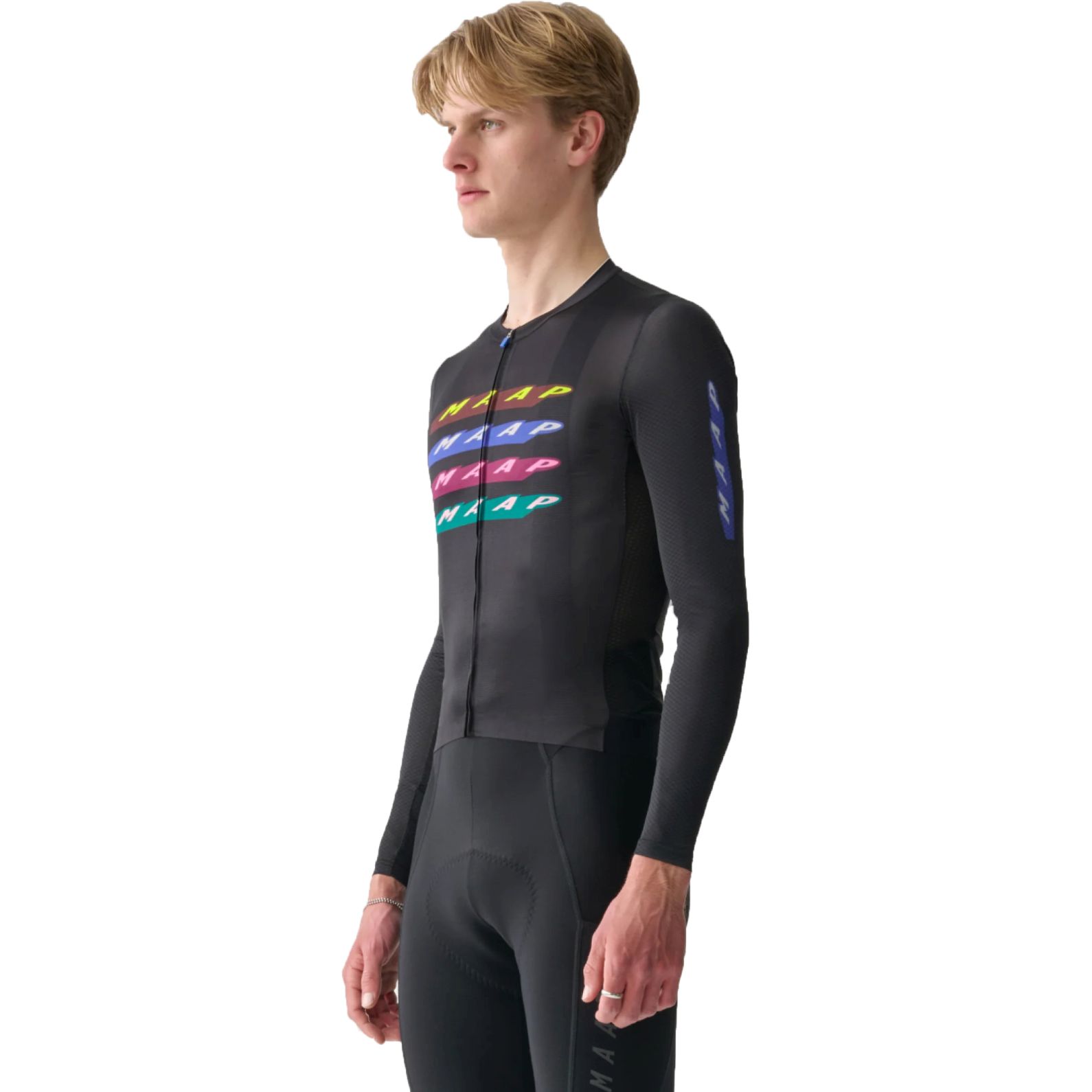 Productfoto van MAAP Evade X Pro Air Fietsshirt met Lange Mouwen 2.0 Heren - zwart