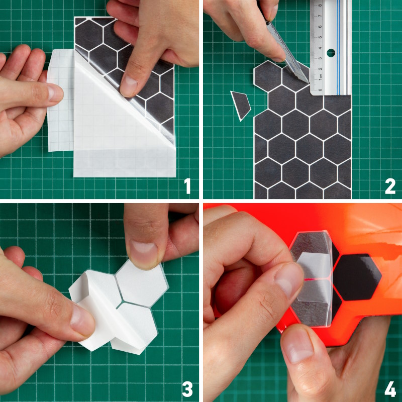 Strisce Adesive Riflettenti Per Cerchi Auto Materiale 3M Colore - Giallo - Foto 11