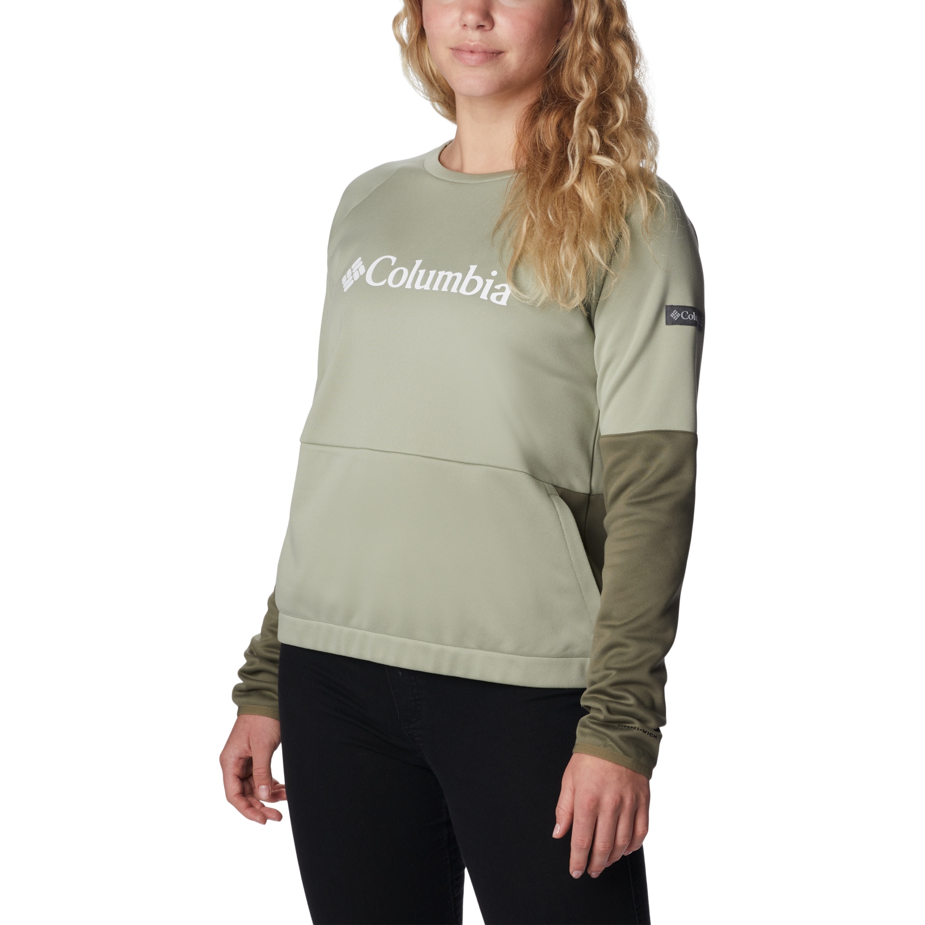Columbia WINDGATES™ CREW - Sweatshirt - safari/stone green/khaki 