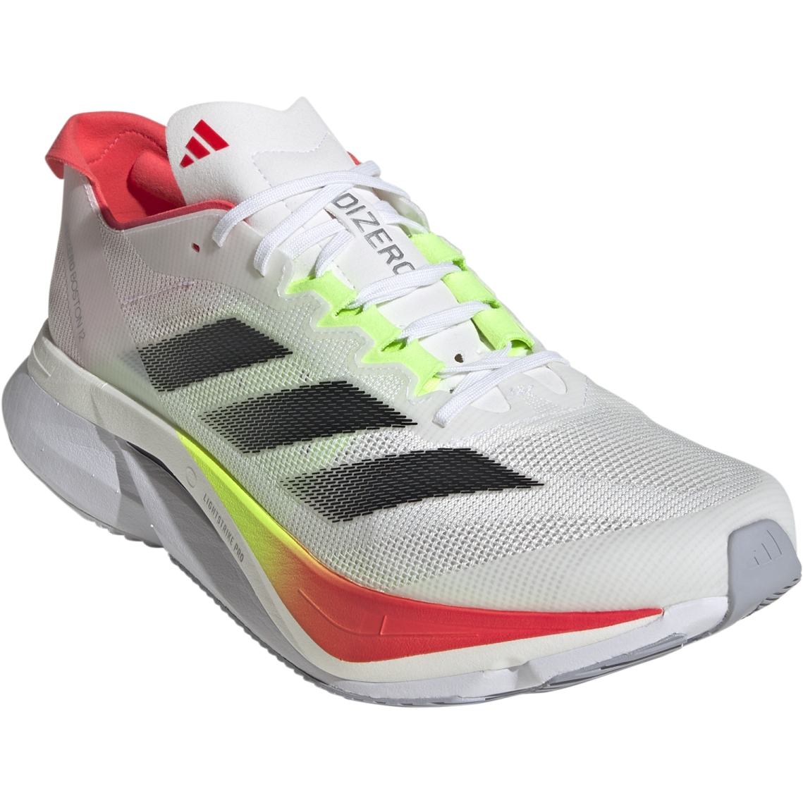 Picture of adidas Adizero Boston 12 Running Shoes Men - white/core black/lucid red JQ2552