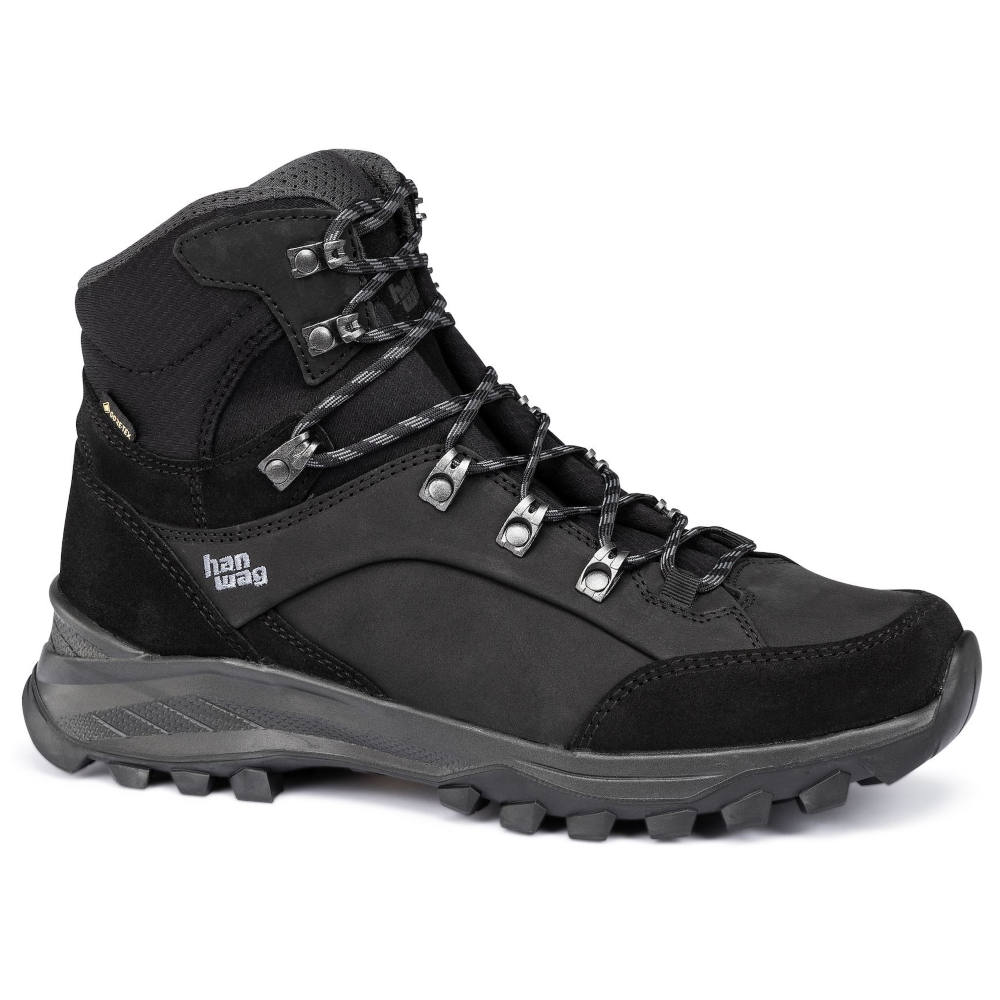 Image of Hanwag Banks GTX Hiking Shoes - Black/Asphalt