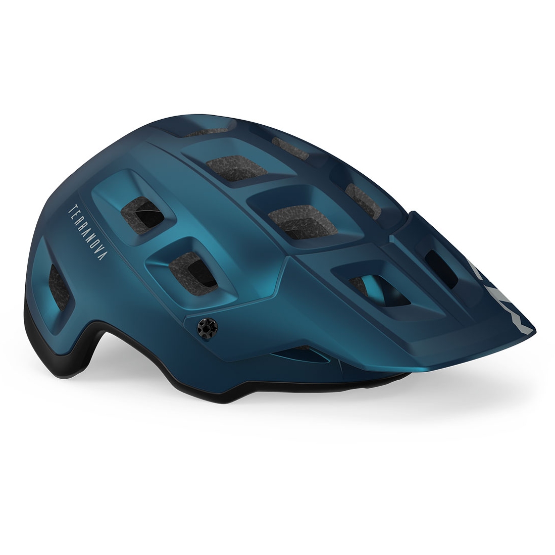 Picture of MET Terranova MIPS Helmet - teal blue/black metallic matt