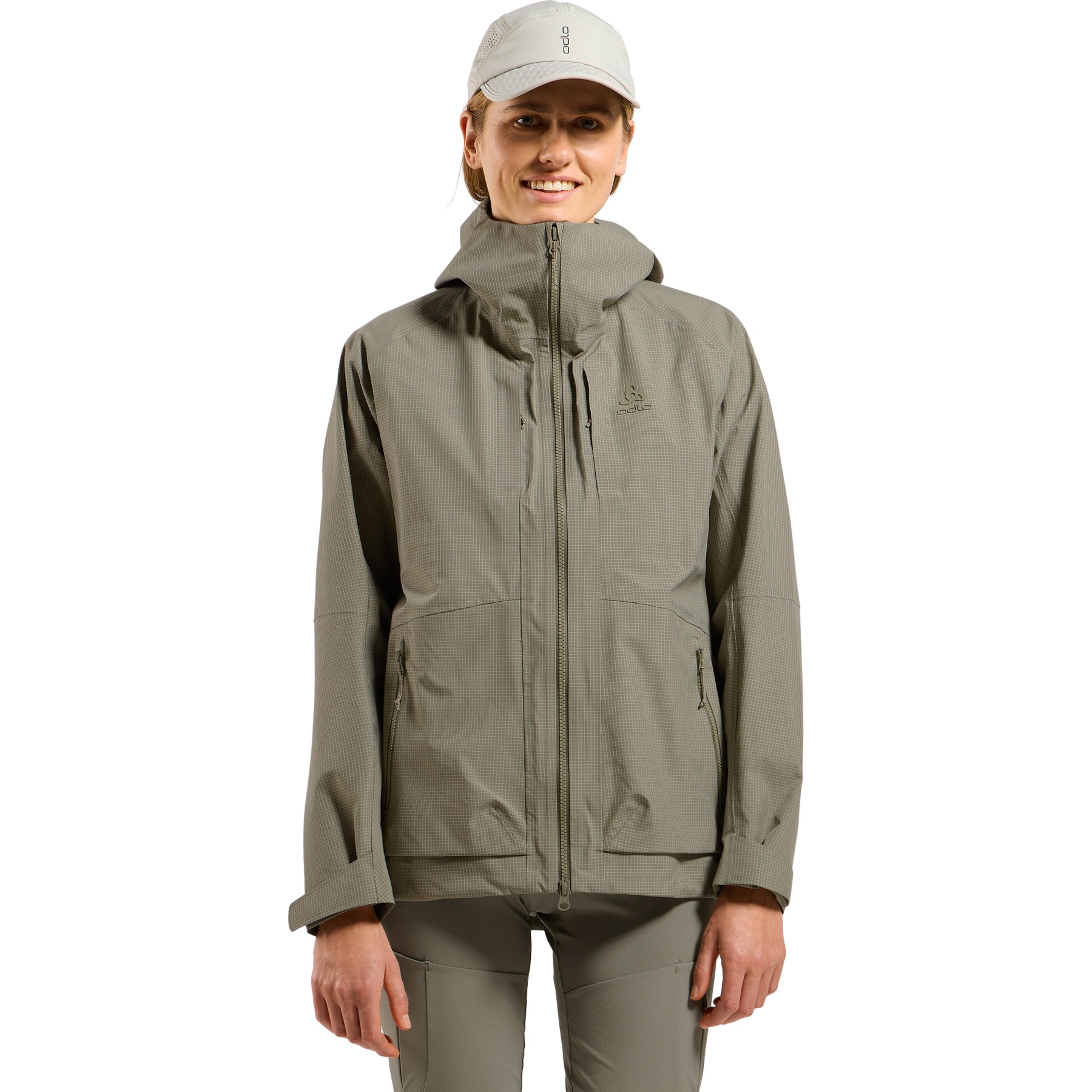 Immagine prodotto da Odlo Giacca Hardshell Antipioggia Donna - Ascent 3L - vetiver