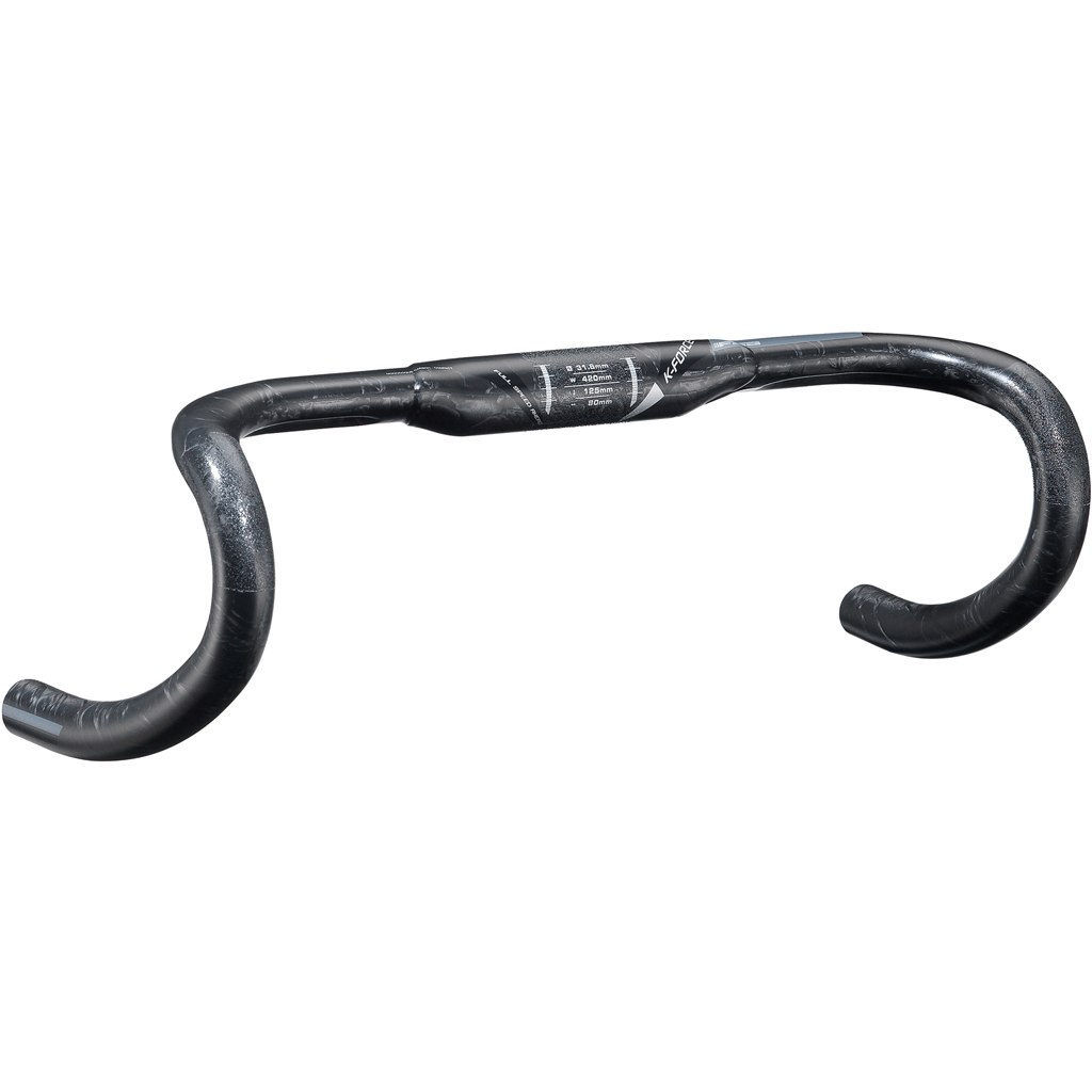 Picture of FSA K-Force Carbon Compact Road Handlebar - UD Carbon/black - grey