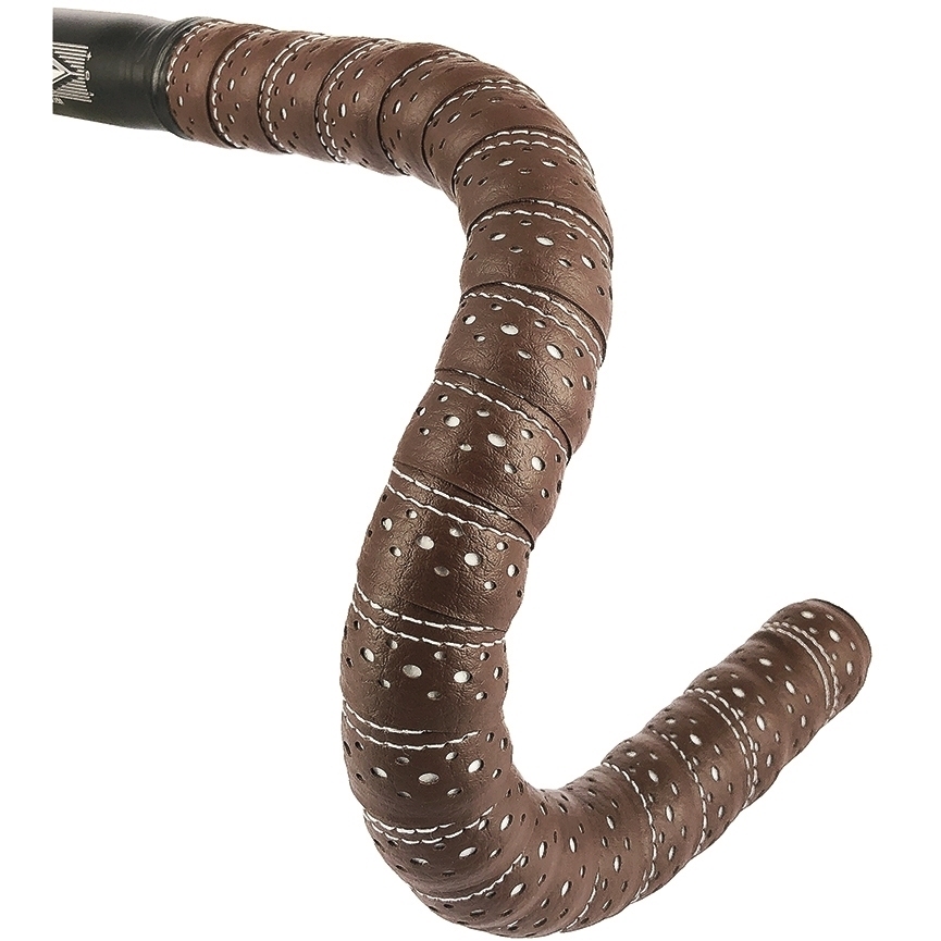 Produktbild von BLB Supreme Pro Faux Kunstleder Lenkerband - dunkelbraun/weiß