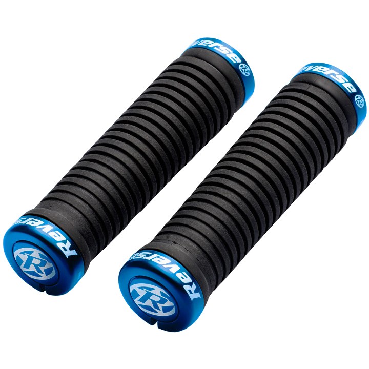 Picture of Reverse Components Taper Grips - 34mm / 30mm - black / blue