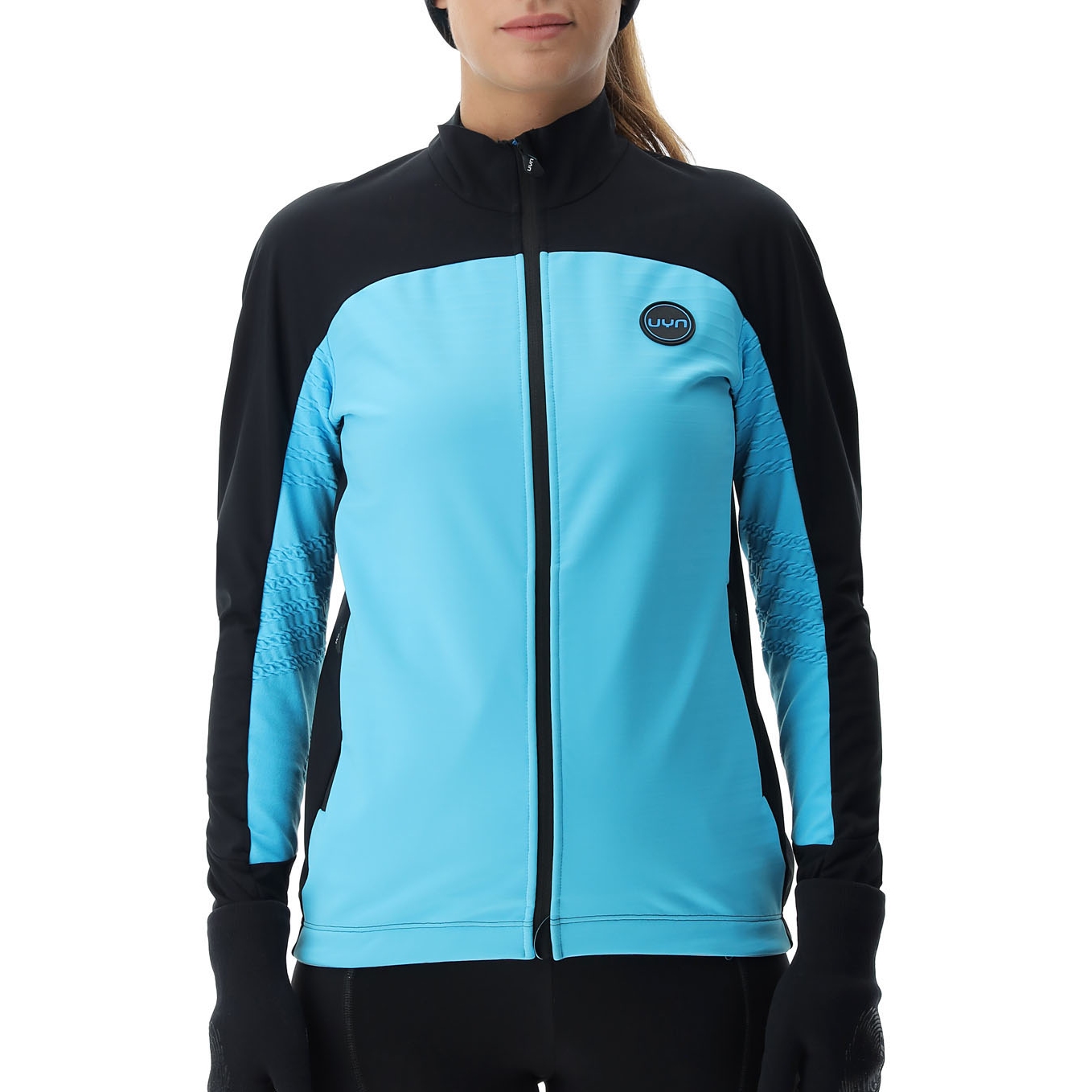 Picture of UYN Cross Country Skiing Coreshell Jacket Women - Turquoise/Black/Turquoise