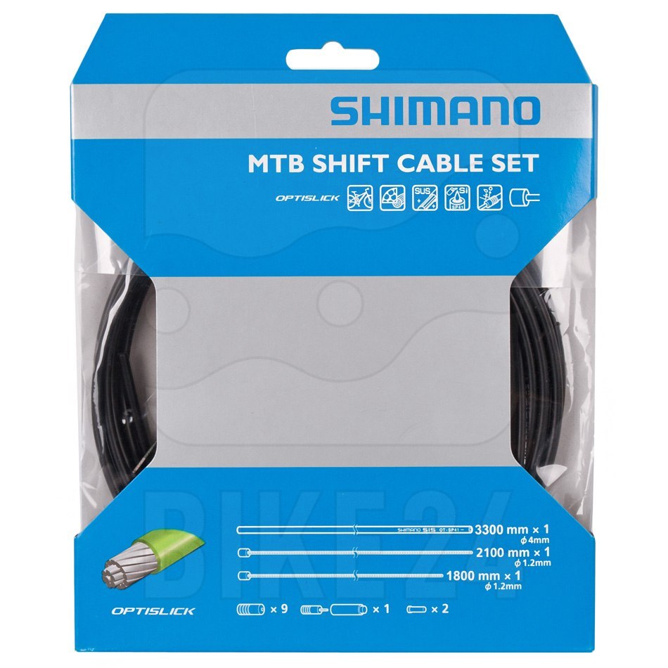 Produktbild von Shimano MTB OPTISLICK Schaltzugset - schwarz
