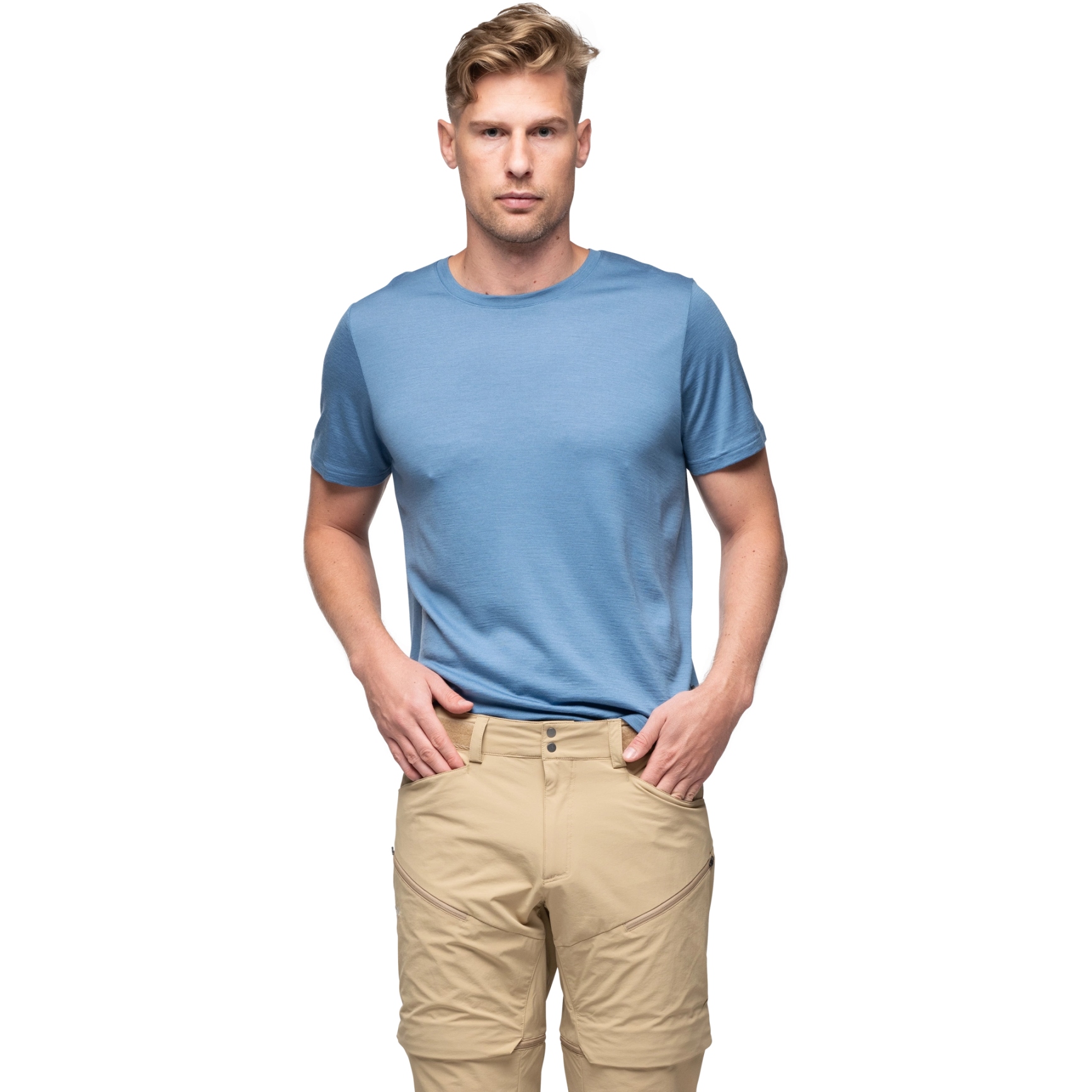 Produktbild von Bergans Whenever Merino T-Shirt Herren - blue moon