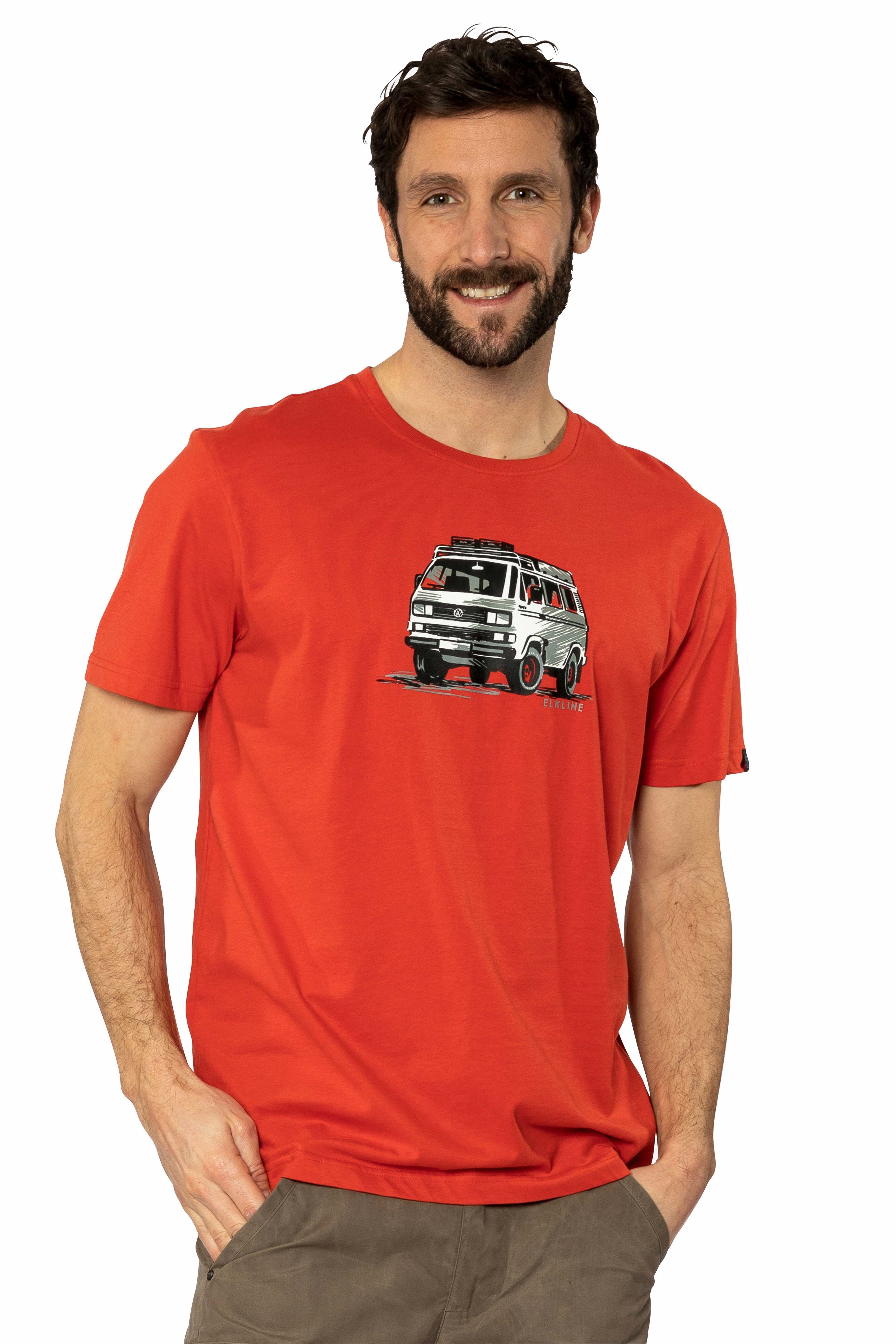 Produktbild von Elkline GASSENHAUER T-Shirt Herren - Lizensiert von VW - mandarin