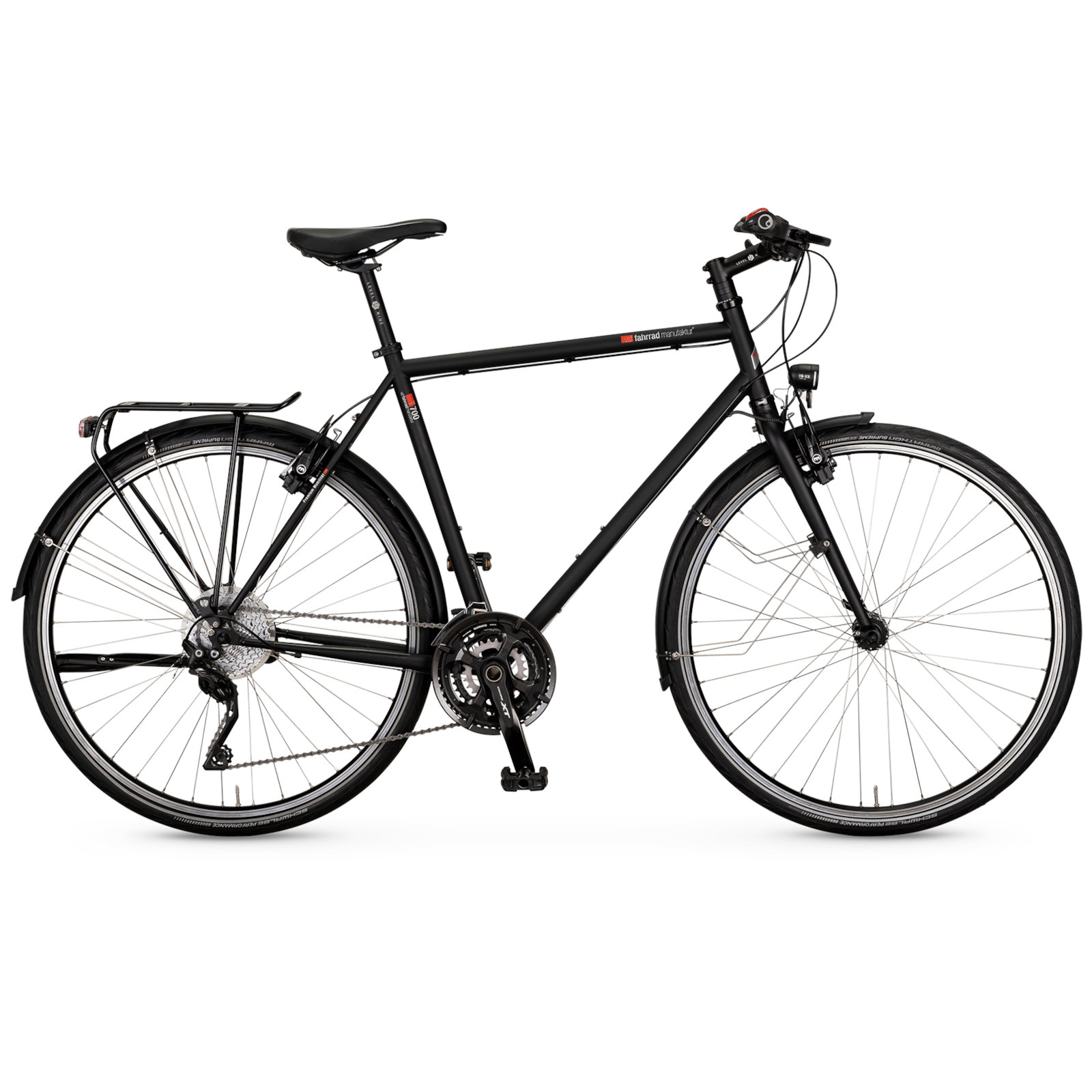 Productfoto van vsf fahrradmanufaktur T-700 HS22 XT - Men Touring Bike - 2023 - ebony matt