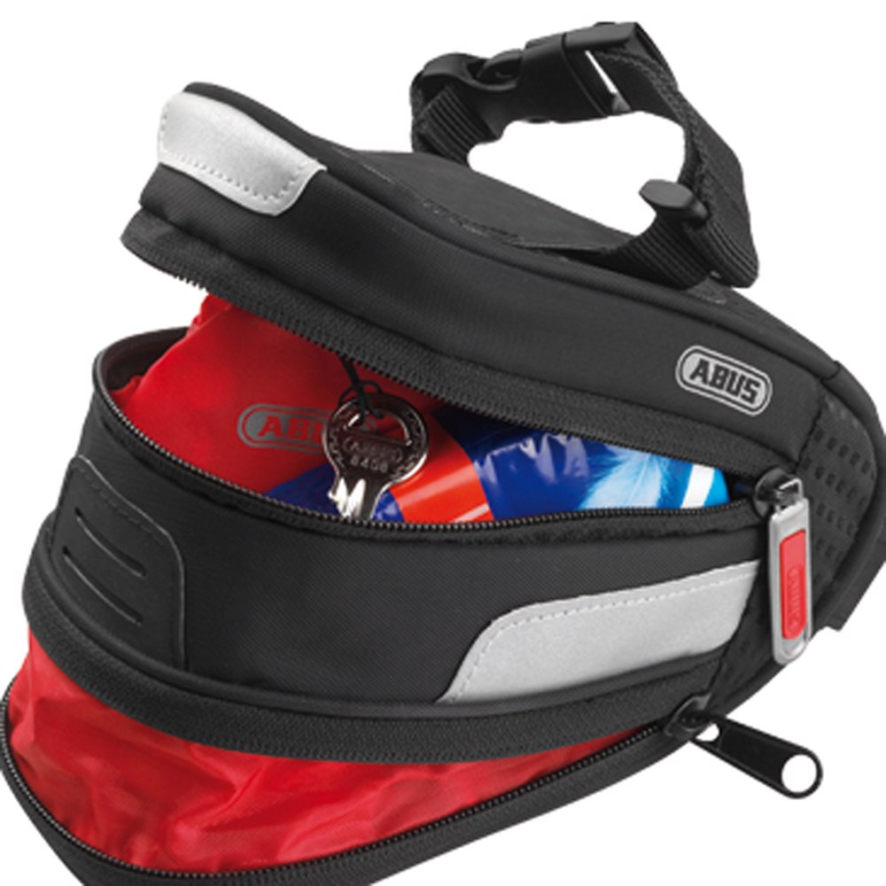ABUS Saddlebag Oryde ST6024 ST5950 2.0, 0.6 Liters, Water-Repellent, With Velcro Straps