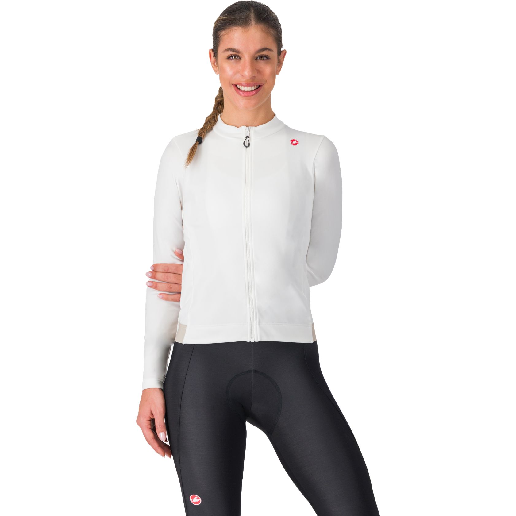 Женский термофутболка Castelli Espresso - слоновая кость/серебристая луна 065