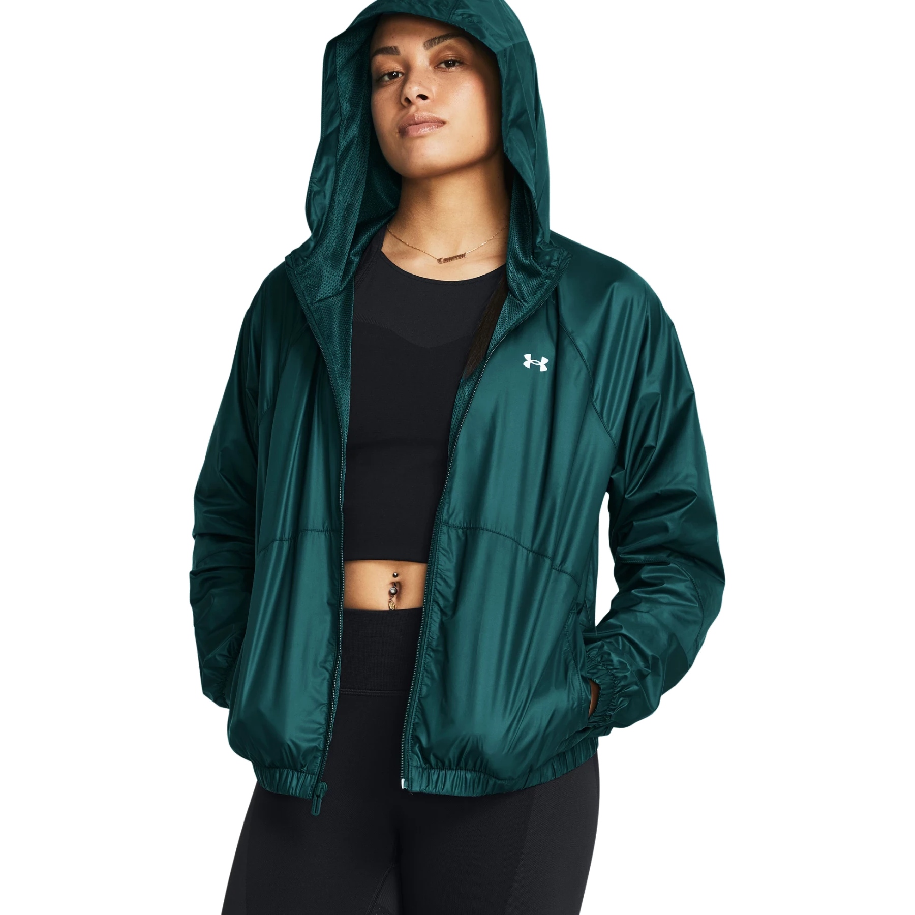 Picture of Under Armour UA SportStyle Windbreaker Women - Hydro Teal/White