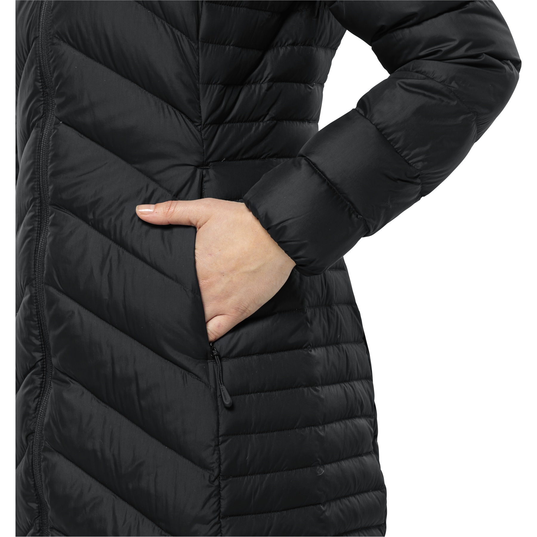 Jack Wolfskin Chaqueta con Capucha de Plumón Mujer - Tundra - negro