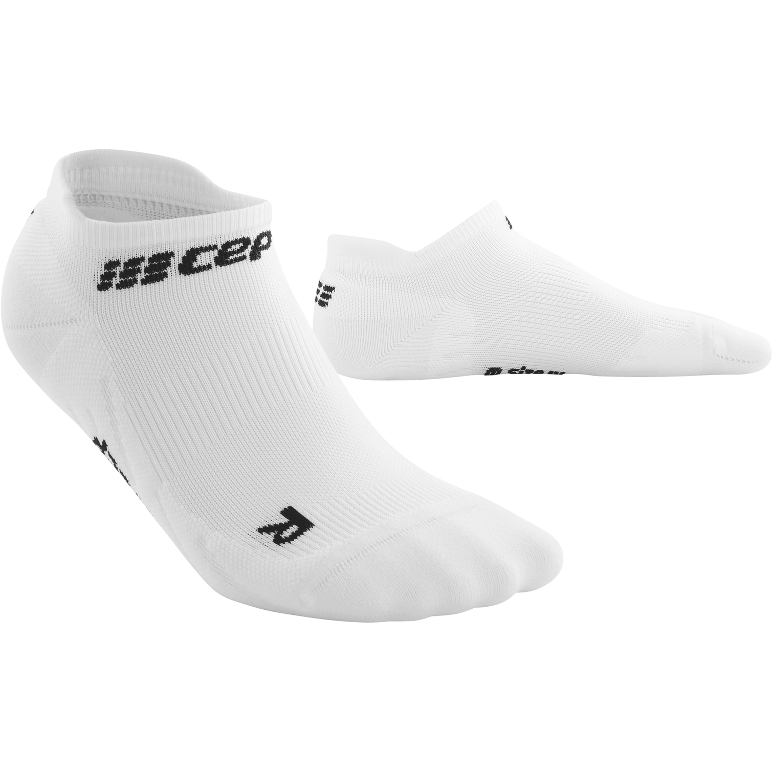 Image of CEP The Run No Show Compression Socks V4 - white