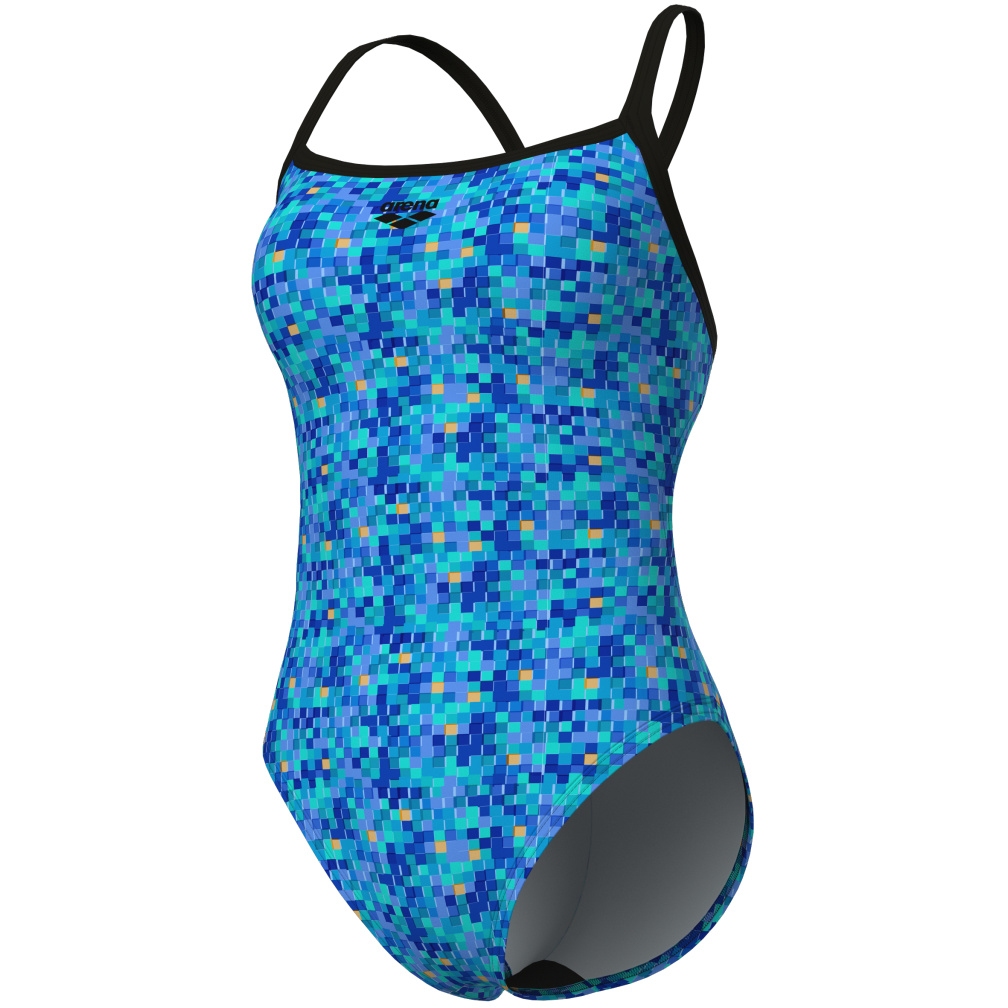 Picture of arena Performance Pooltiles Challenge Back Swimsuit Women - Black/Blue Multi