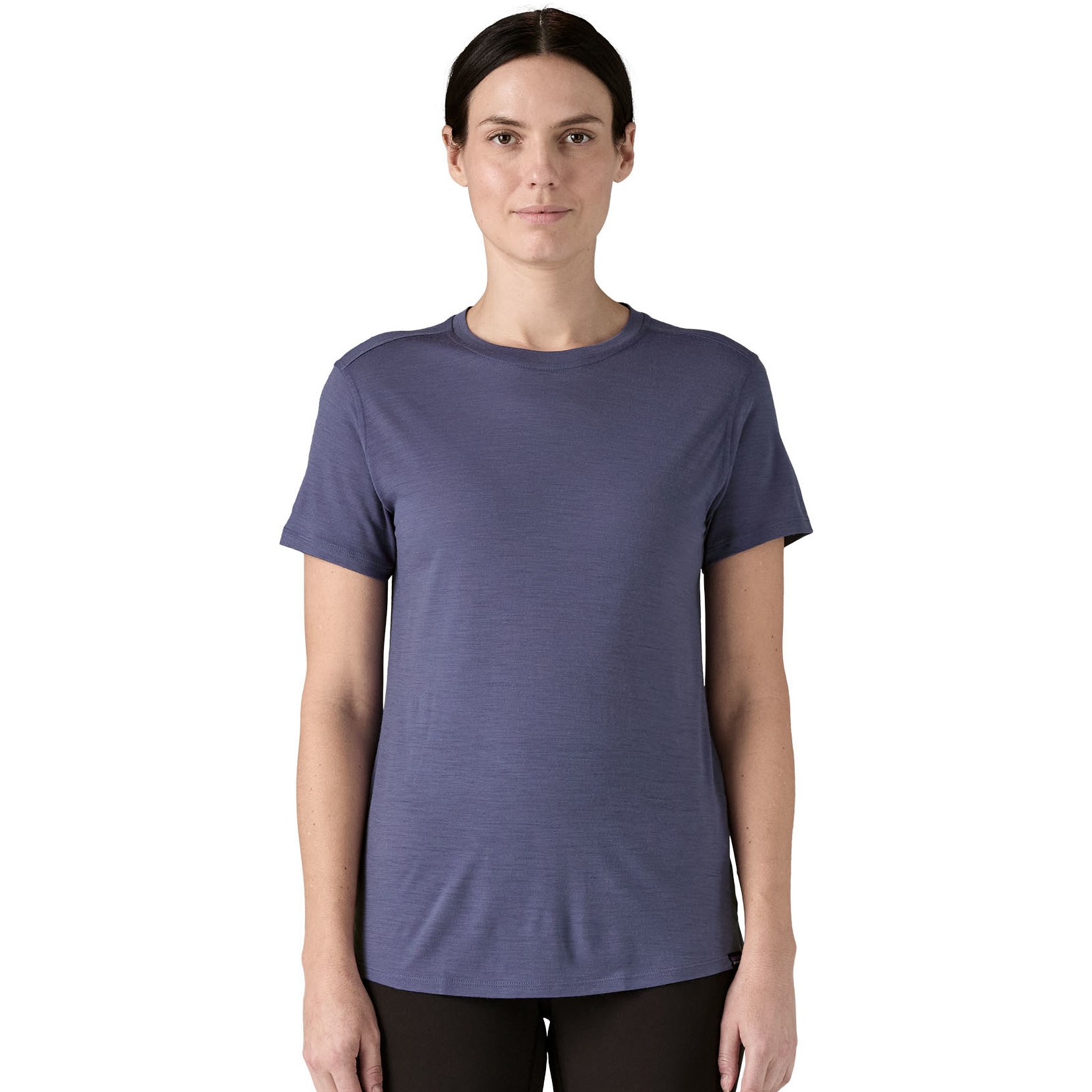 Photo produit de Patagonia T-Shirt Femme - Cap Cool Merino Blend - Solstice Purple