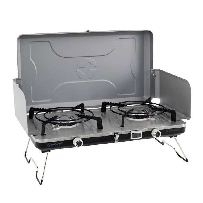 Produktbild von Outwell Merapi Pro Duo Campingkocher - silbergrau