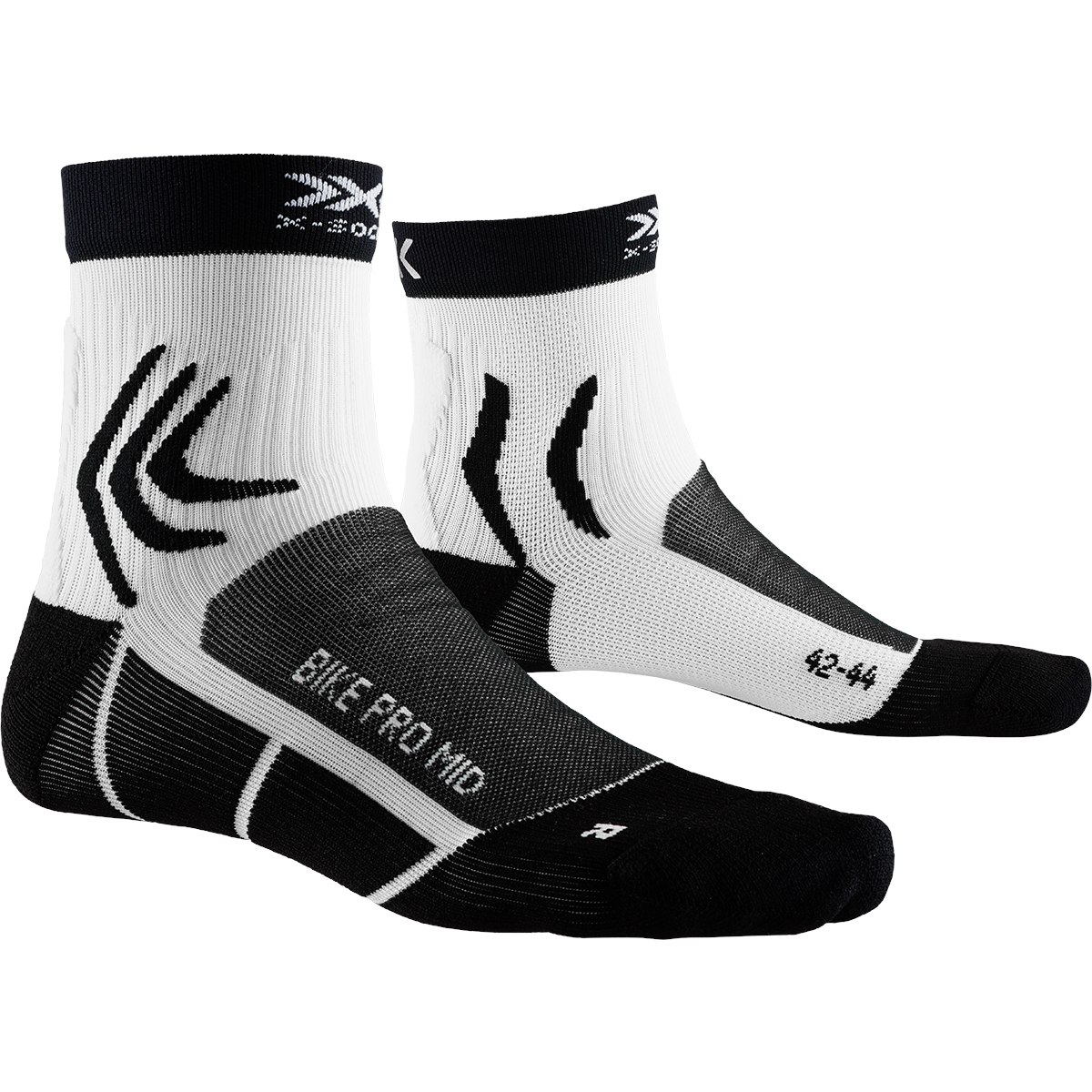 Produktbild von X-Socks Bike Pro Mid Radsocken - opal black/arctic white