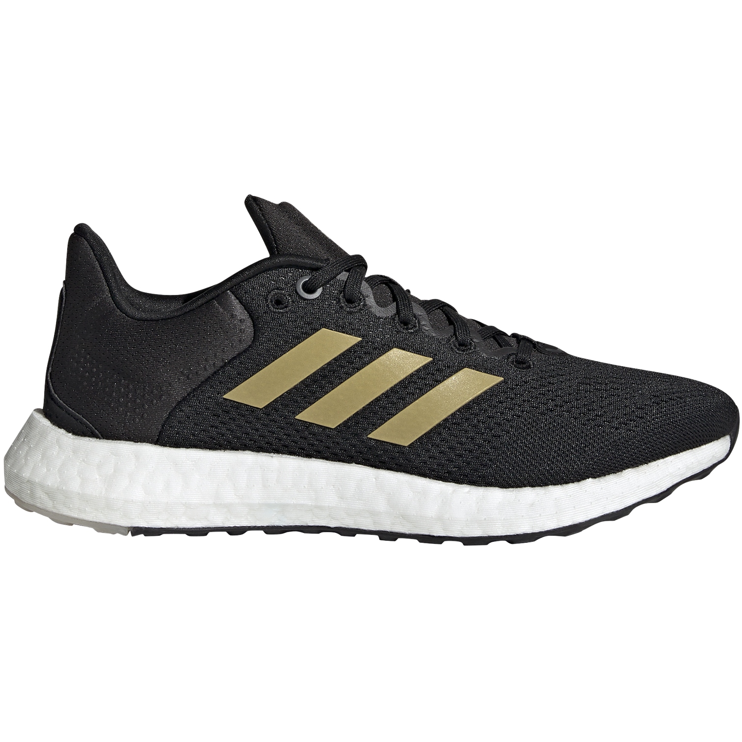 Picture of adidas Women&#039;s Pureboost 21 Running Shoes - core black/gold metal/grey six GZ3004