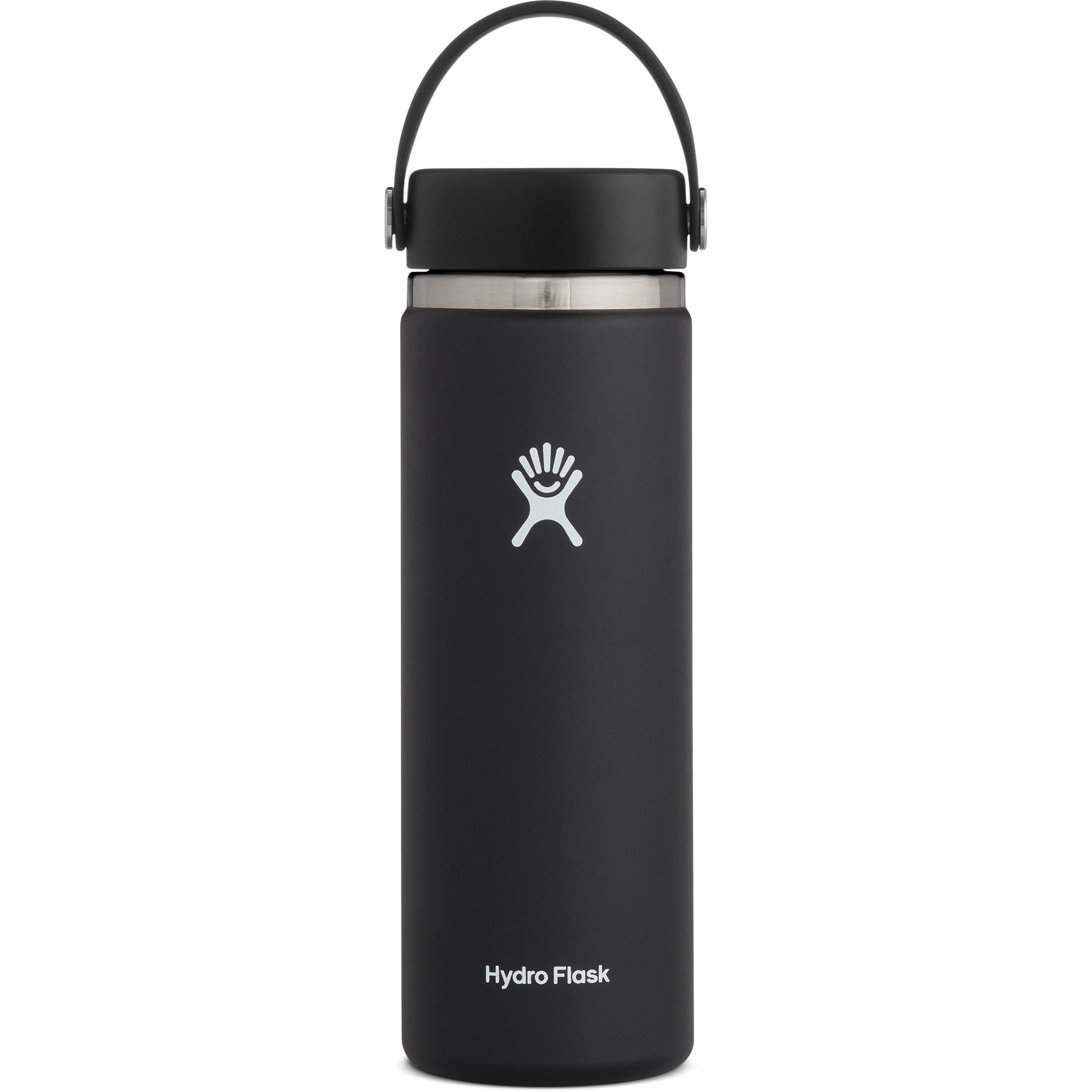 Picture of Hydro Flask 20 oz Wide Mouth Insulated Bottle + Flex Cap - 591ml - Black
