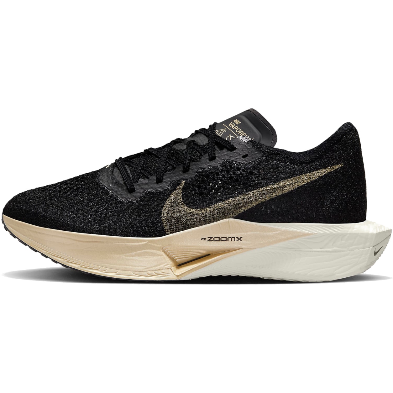 Photo produit de Nike Chaussures Running Homme - Vaporfly 3 - black/black/oatmeal/metallic gold grain DV4129-001