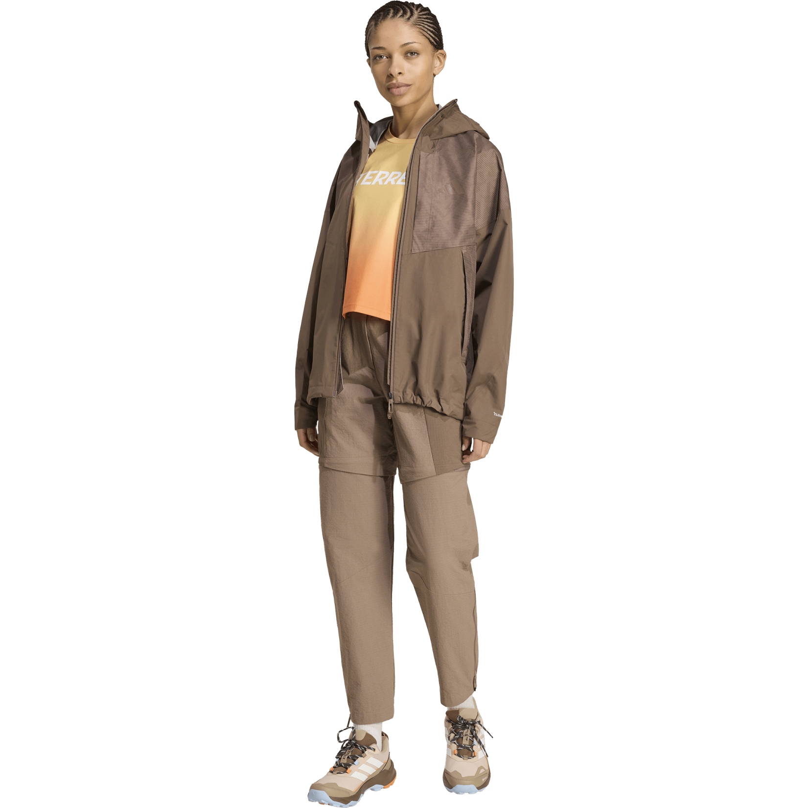 adidas TERREX Xperior 2.5 Layer Hybrid Jacket Women - trace brown