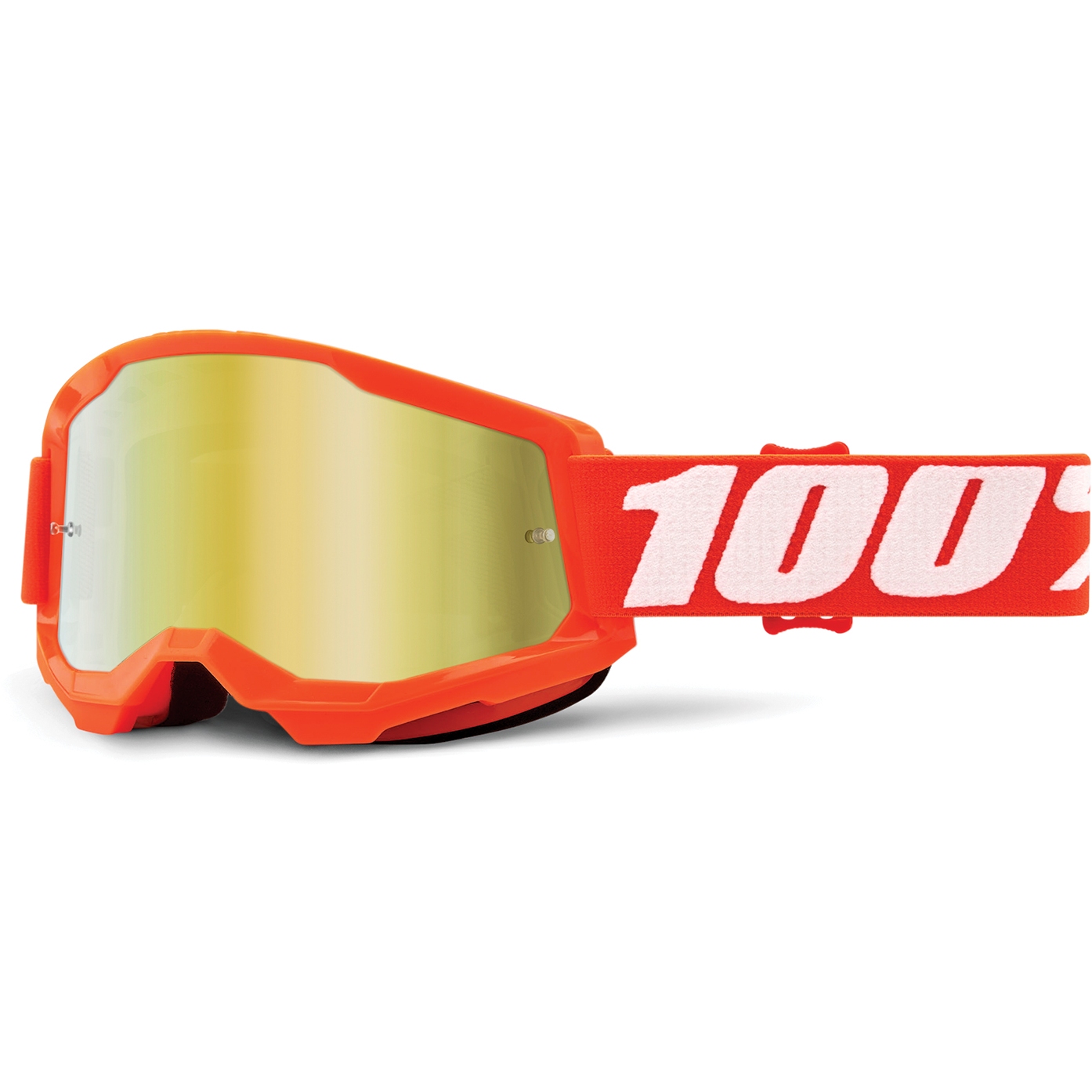Picture of 100% Strata 2 Goggle - Mirror Lens - Orange / Gold